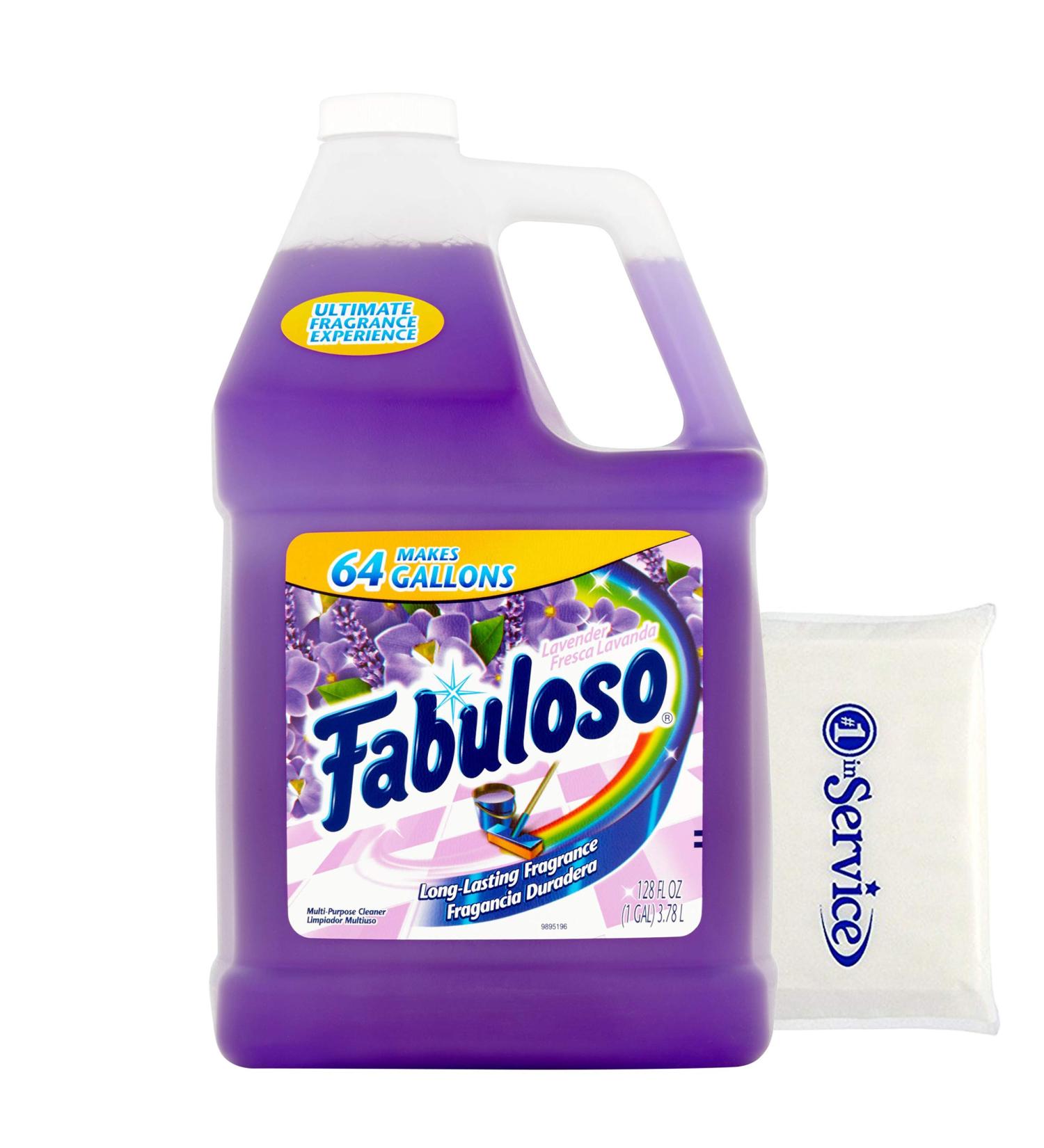 Fabuloso Lavender Purple 64 Gallon Multi-Purpose Cleaner + Wallet Tissue Pack 128 Fl Oz - Buy Online on SooperMarket.com