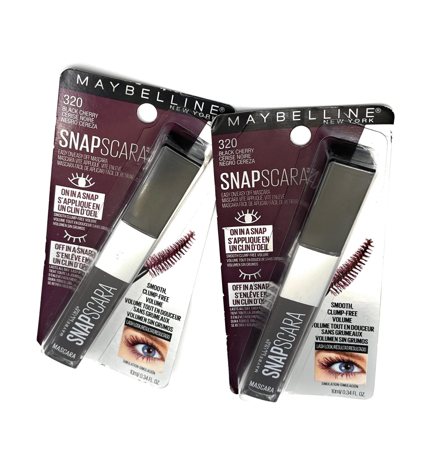 New York Snapscara Washable Mascara 320 Black Cherry - Pack of 2 - Buy Online on SooperMarket.com
