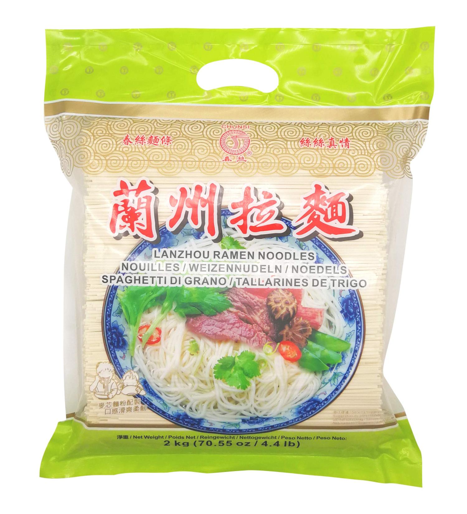 Chunsi Lanzhou Ramen Noodles 2kg - Buy Online on SooperMarket.com