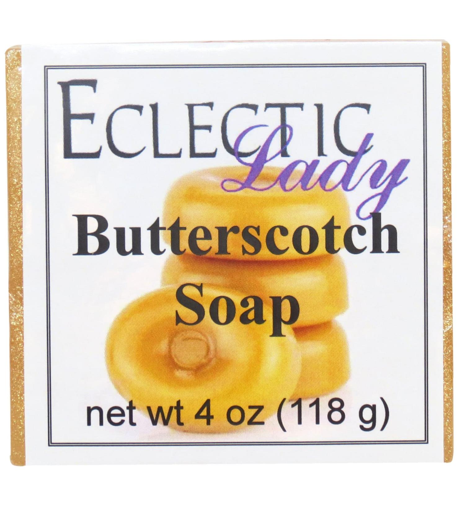 Butterscotch Glycerin Soap - Natural 4 oz Bar by Eclectic Lady | Moisturizing & Luxurious | Shop Internationally - Buy Online on SooperMarket.com