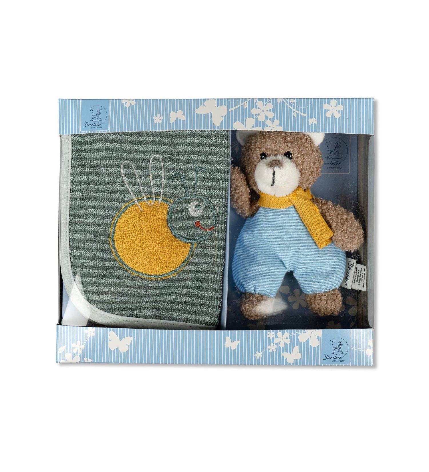 Shop Sterntaler Gift Set Ben - Velcro Bib & Mini Toy | Perfect for Newborns International Shipping Available - Buy Online on SooperMarket.com