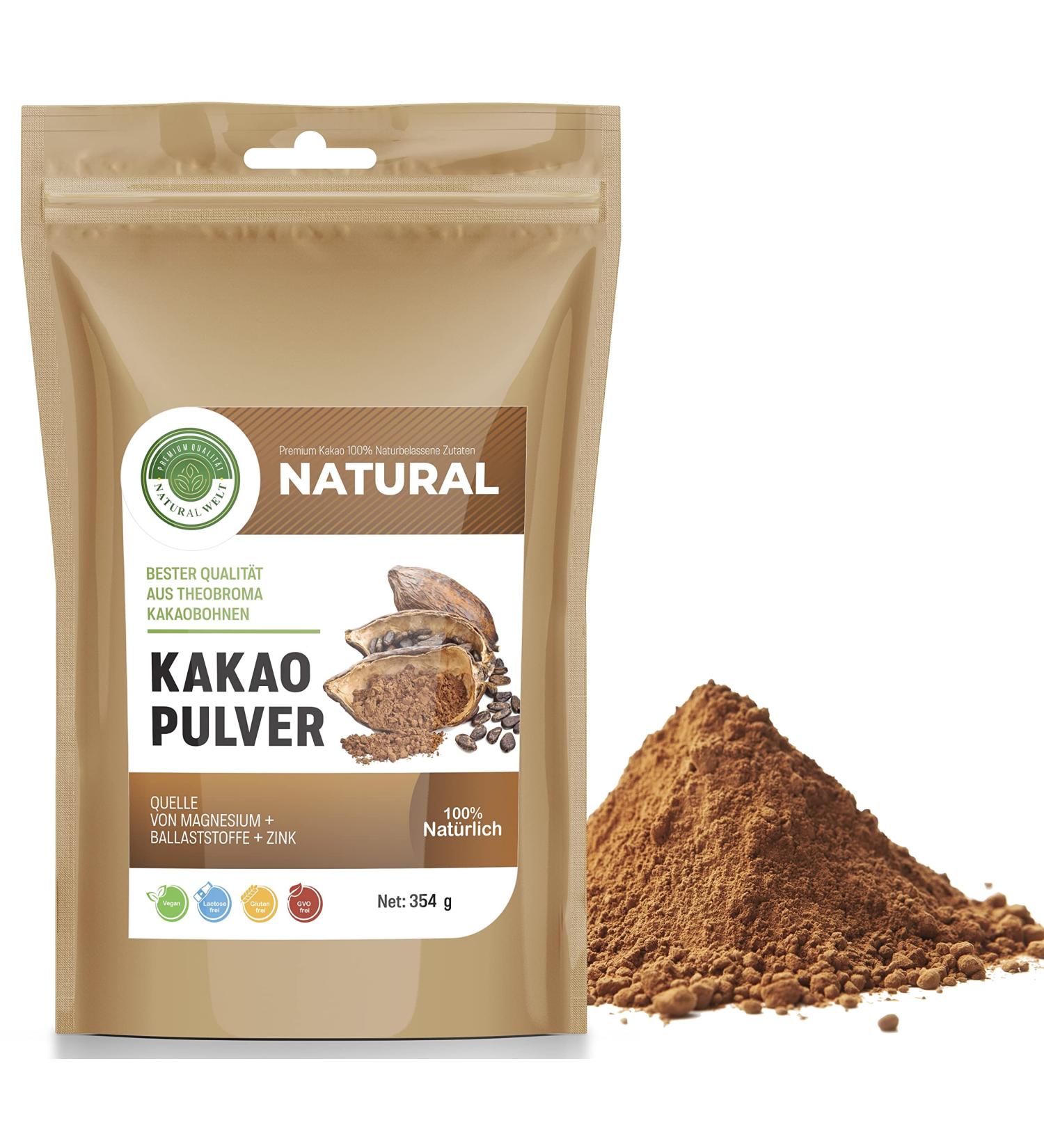 Buy Natural World Cocoa Powder 354g - 100% Natural Unsweetened Raw Cocoa from Peru for Delicious Hot Chocolate - Buy Online on SooperMarket.com