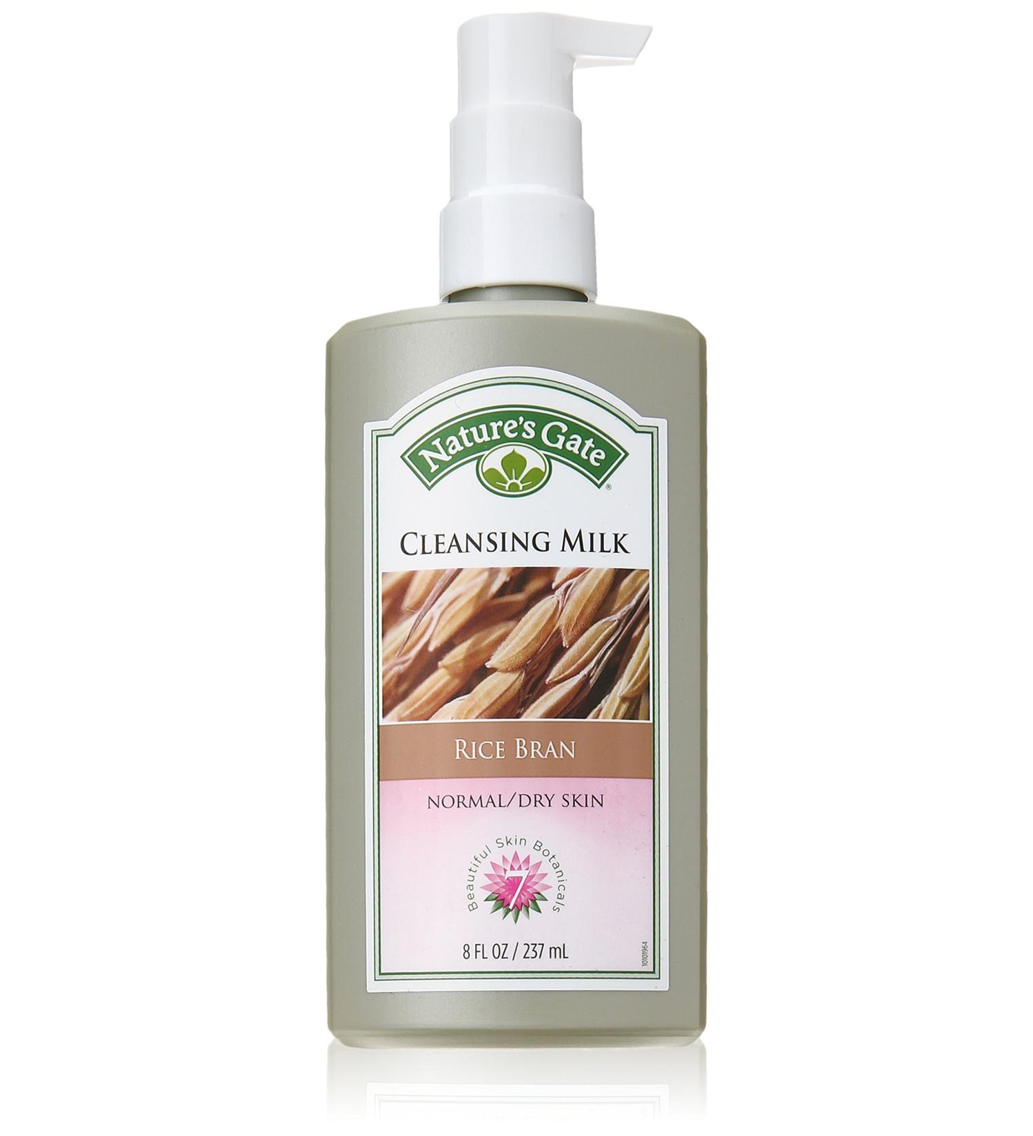 Buy Nature's Gate Rice Bran Cleansing Milk for Normal/Dry Skin - 8 Fl Oz | International Shipping Available - Buy Online on SooperMarket.com