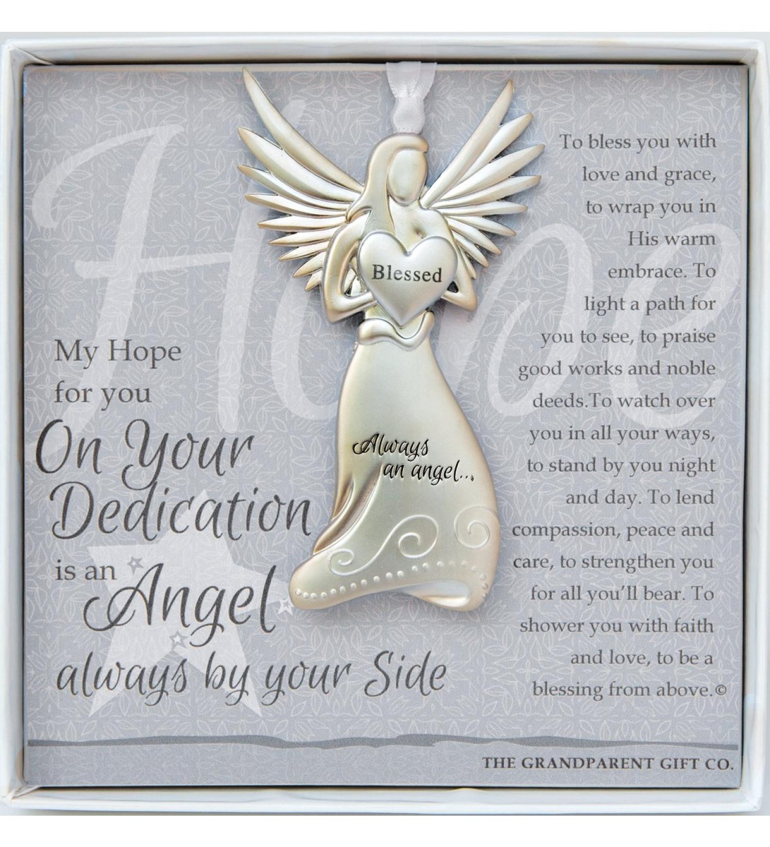 Dedication Gift Guardian Angel Medallion Ornament - Symbolic & Thoughtful Present - Buy Online on SooperMarket.com