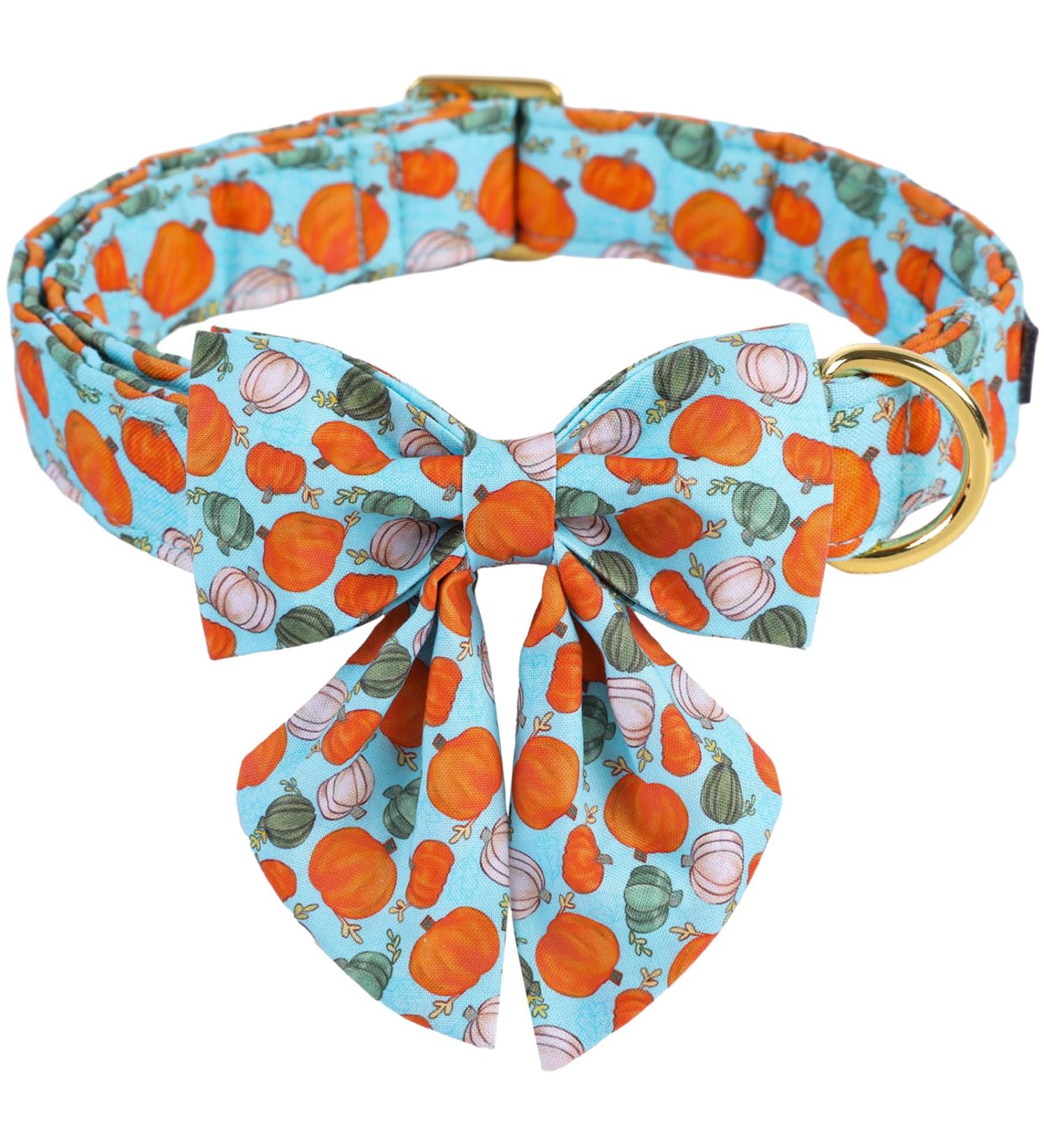 Buy Cute Pumpkin Dog Collar for Halloween - Cotton Halsan for Small Medium & Large Dogs | Aring Pet - Buy Online on SooperMarket.com
