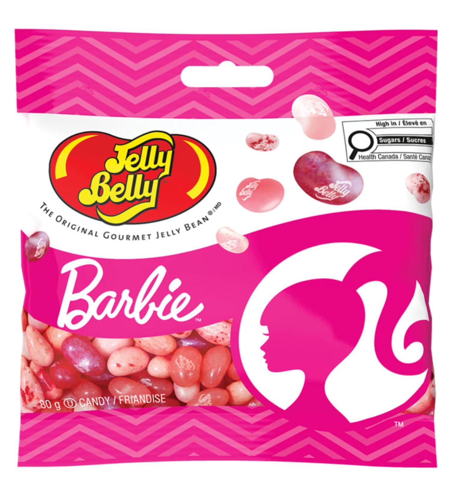 Jelly Belly Barbie Jelly Beans 80g Bag (Pack of 1) - Gum Strawberry Cheesecake Jewel Very Cherry Cotton Candy and Strawberry Boba Milk Tea Fun Portable and Perfect for Gifting or Enjoying On-the-Go 80g (Pack of 1) - Buy Online on SooperMarket.com