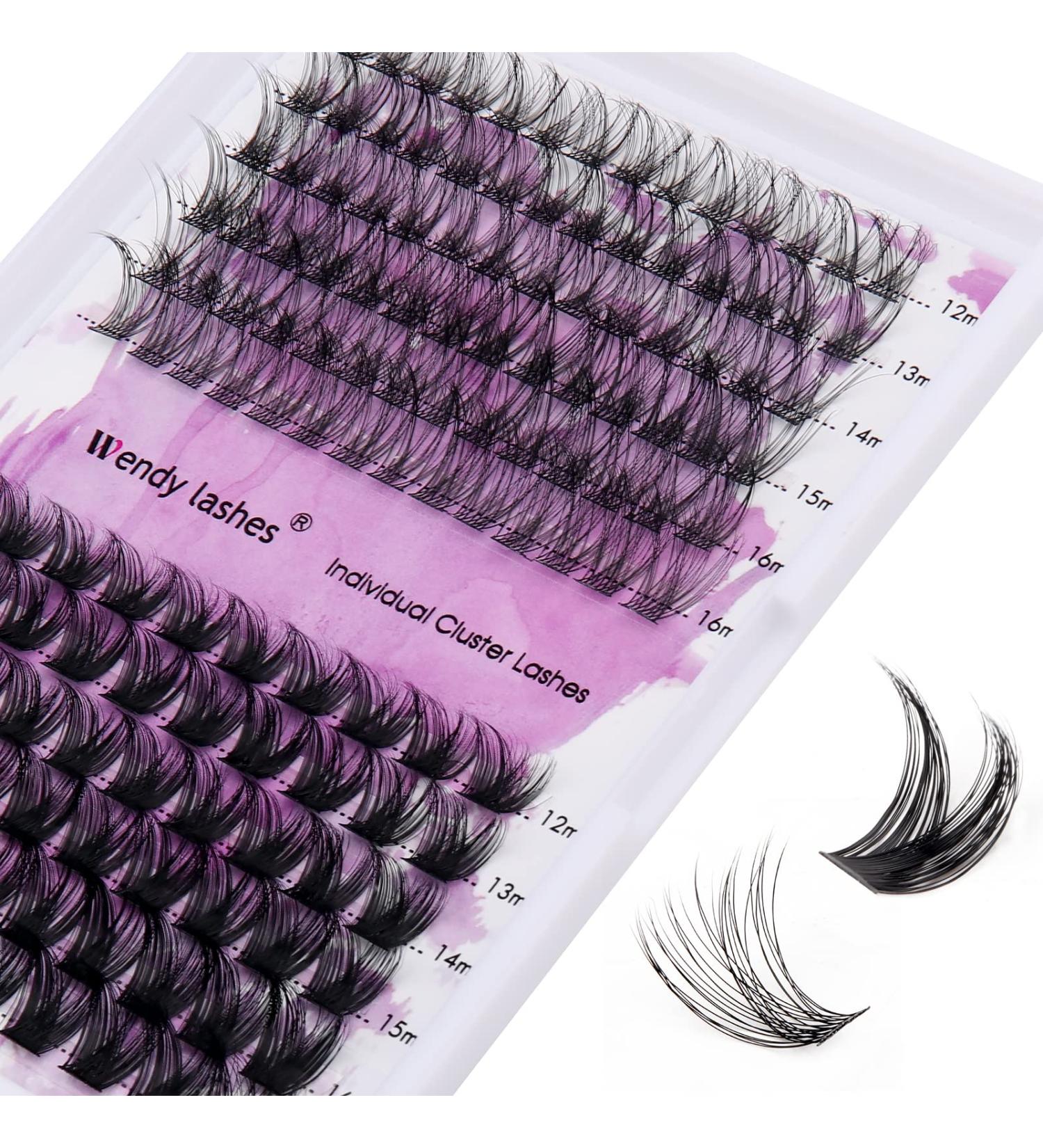 D Curl Cluster Lashes 0.07mm 12-16mm C4+ZW Mixed DIY Lash Extensions | Reusable Soft Wispy Individual Clusters | RR-12-16mm Classic/Mega-0.07D - Buy Online on SooperMarket.com