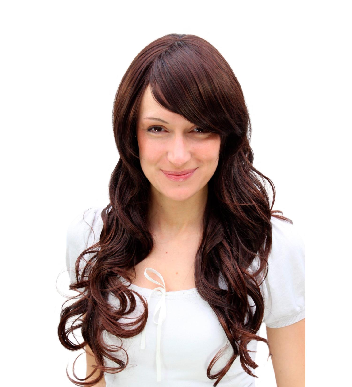 Buy LONG Brunette/Brown CURLY Tips Wig 618-1A-2T33 - Premium Quality International Shipping - Buy Online on SooperMarket.com