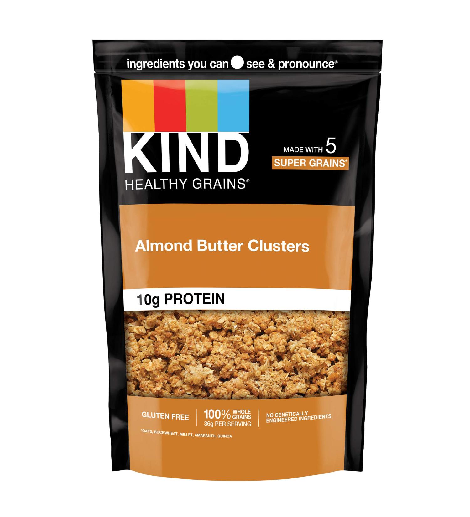 KIND Almond Butter Granola Clusters - 10g Protein, Gluten Free - 11oz (Pack of 6) - Buy Online on SooperMarket.com