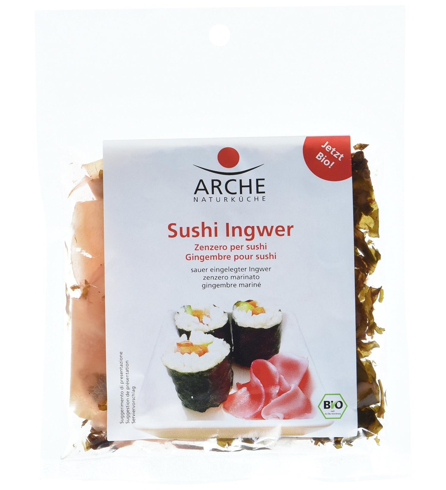Buy Arche Bio Sushi Ginger 105g - Authentic Organic Pickled Ginger for Sushi & Asian Cuisine - Buy Online on SooperMarket.com