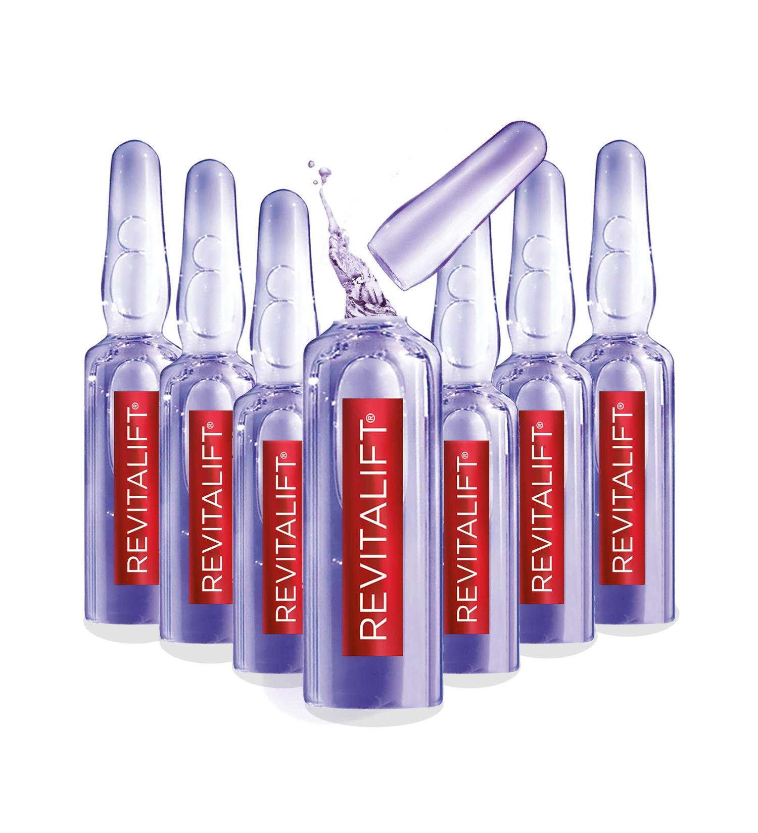 L'Oreal Paris Revitalift Derm Intensives Hyaluronic Acid Serum Ampoules | Anti-Aging Skin Replumping - 7 Day Boost (Pack of 7 - Buy Online on SooperMarket.com