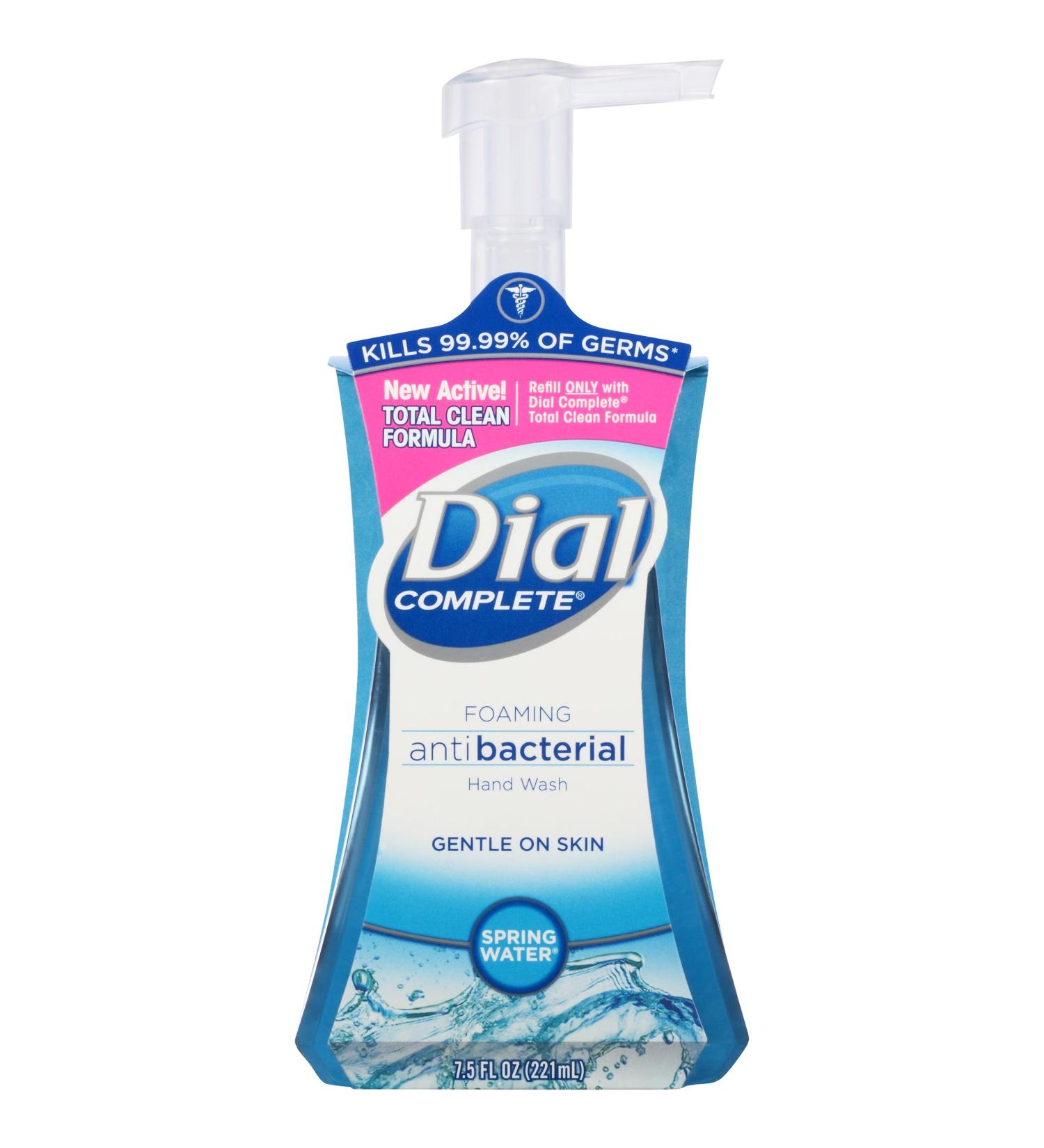 Dial Complete Foaming Antibacterial Hand Wash - Spring Water 7.5 oz | Buy Internationally - Buy Online on SooperMarket.com
