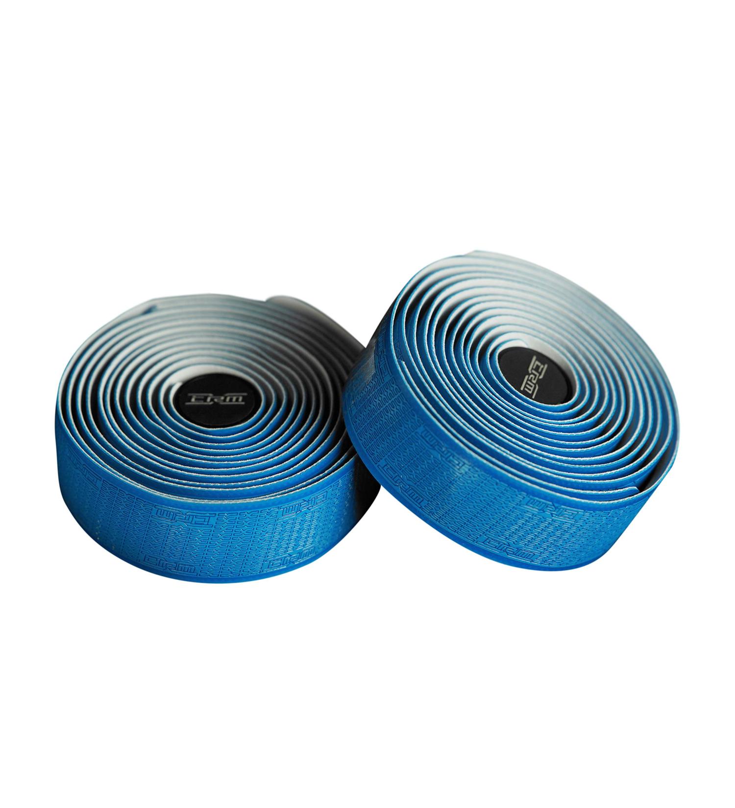 XTRM Tacky Handlebar Tape 3.0mm - Foam Infused Triple Layer PU Wraps for Road and Mountain Biking - Blue | Made in Taiwan - Buy Online on SooperMarket.com