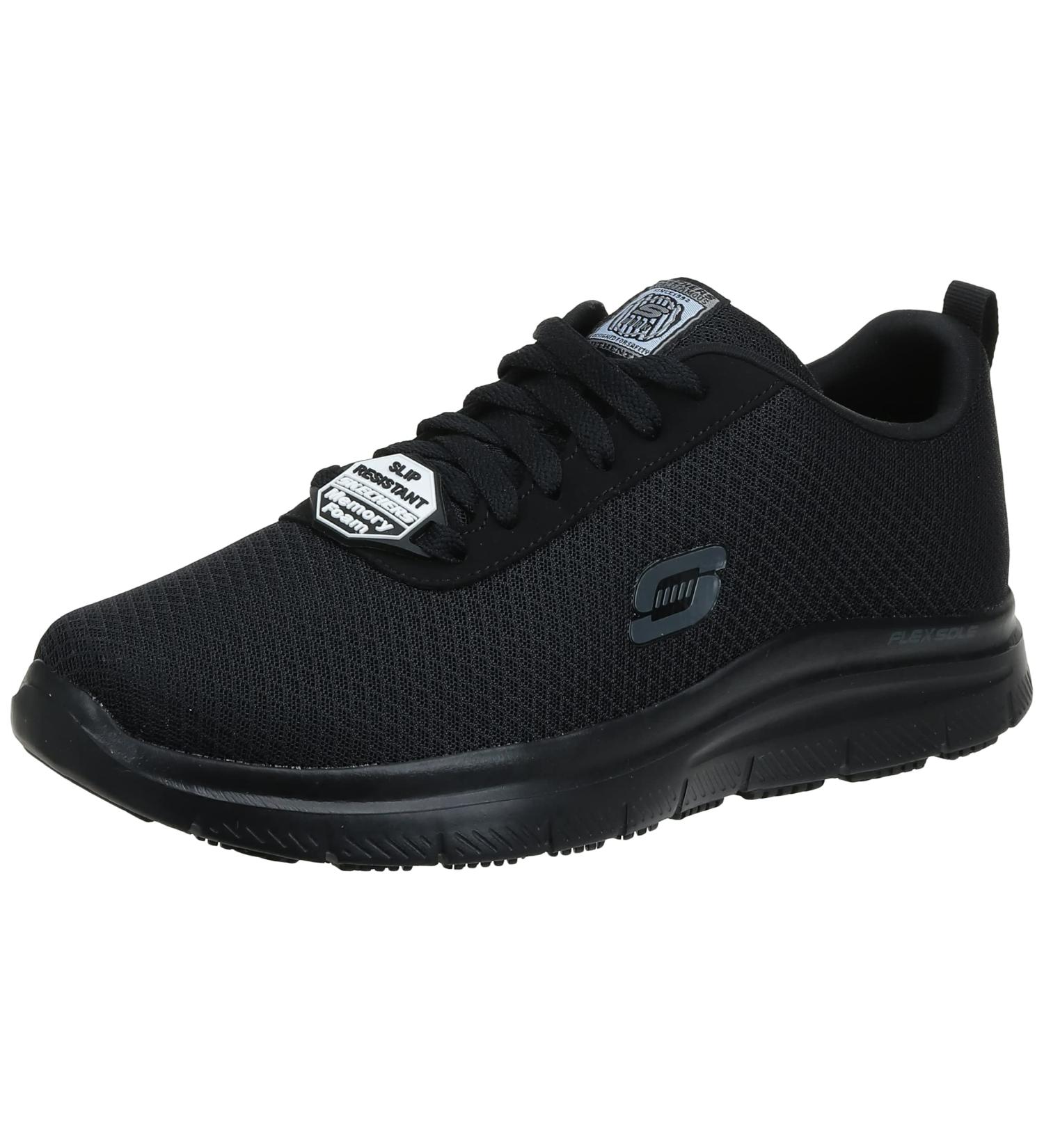 Skechers Work Flex Advantage SR Bendon Men's Oxford 10.5 Black - Slip-Resistant Shoes - Buy Online on SooperMarket.com