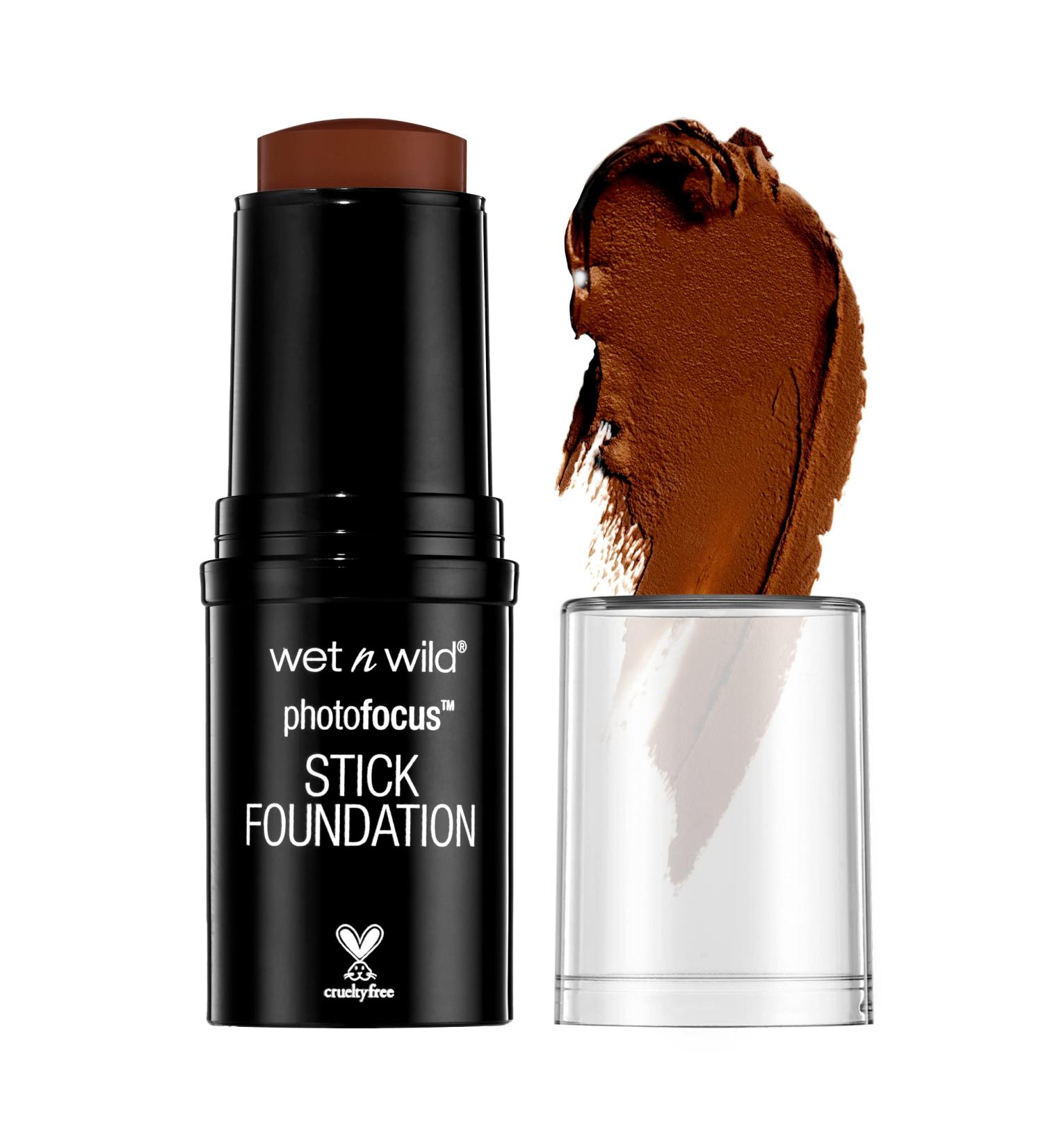 Wet n Wild Photo Focus Matte Foundation Stick Makeup in Chestnut - Vegan & Cruelty-Free - Buy Online on SooperMarket.com