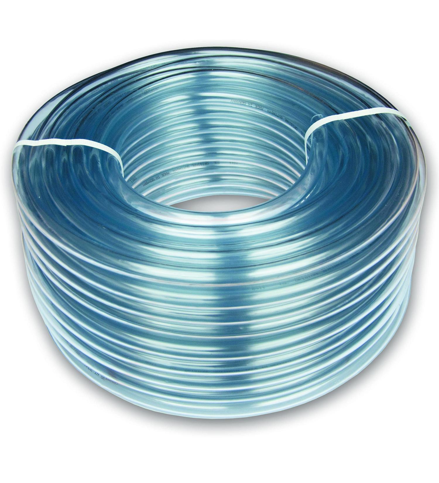 16mm Inside Diameter x 19mm Outside Diameter 5 Metres Clear PVC Flexible Flexible Vinyl Pipe Water Hose Fish AQAURIUM Pond AIR TUBING Food Grade - PENTECH MOULDING CO LTD - Made in England