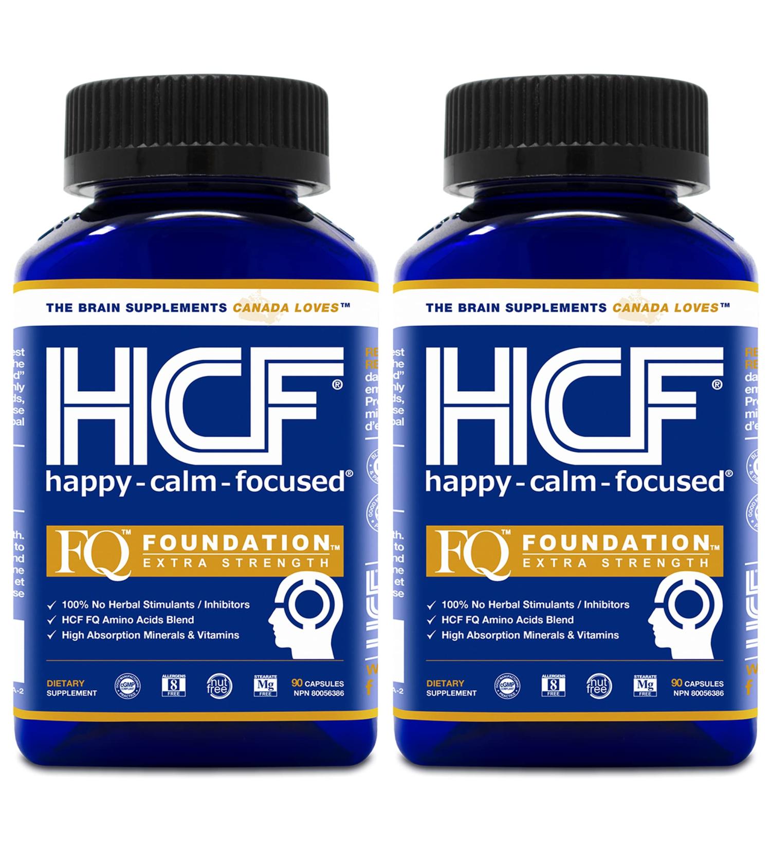 HCF Mind Boosting Supplement with Amino Acids Vitamins & Minerals for Improved Attention Focus Concentration and Cognitive Performance. (2-Pack) - Buy Online on SooperMarket.com