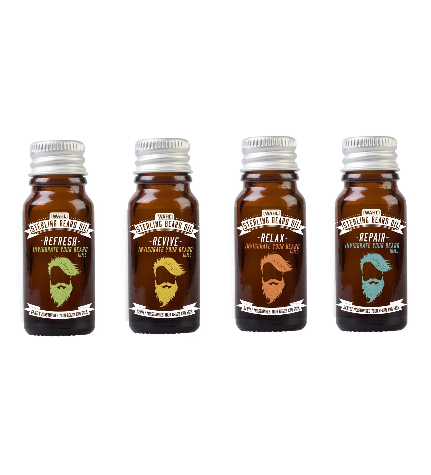 Wahl Beard Oil Gift Set - Nourishing Beard Softener and Moisturizer for Men - Hydrates, Conditions, and Soothes Itchy Facial Hair - Buy Online on SooperMarket.com