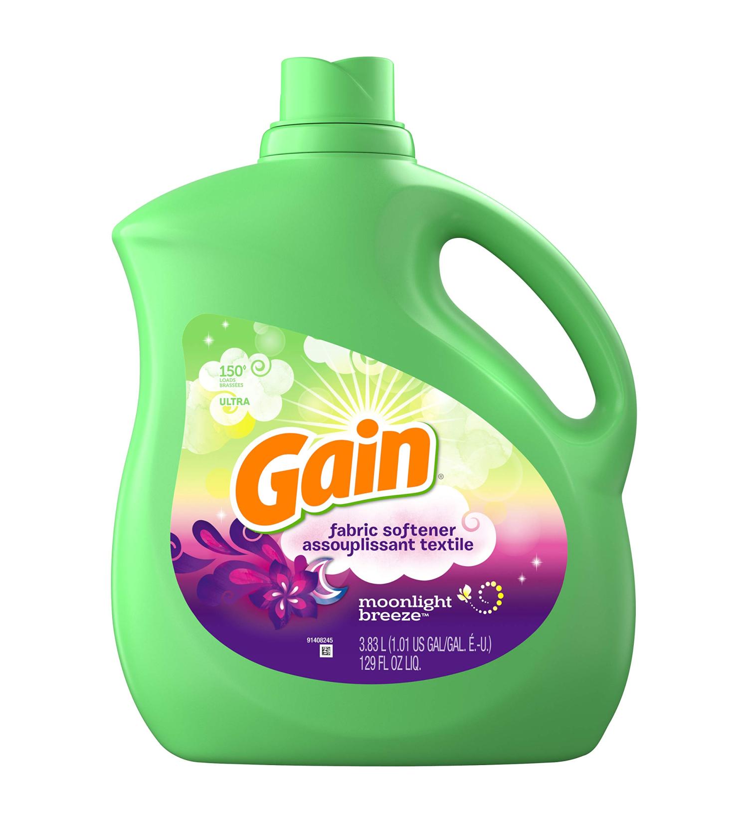 Gain Liquid Fabric Softener Moonlight Breeze - 129 fl oz (150 Loads) - Buy Online on SooperMarket.com