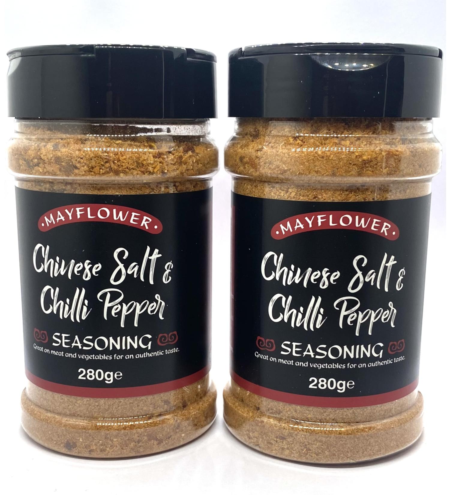 Mayflower Chinese Salt and Chilli Pepper Seasoning Pack of 2 280G Each Perfect For Meals To Add Spice - Buy Online on SooperMarket.com