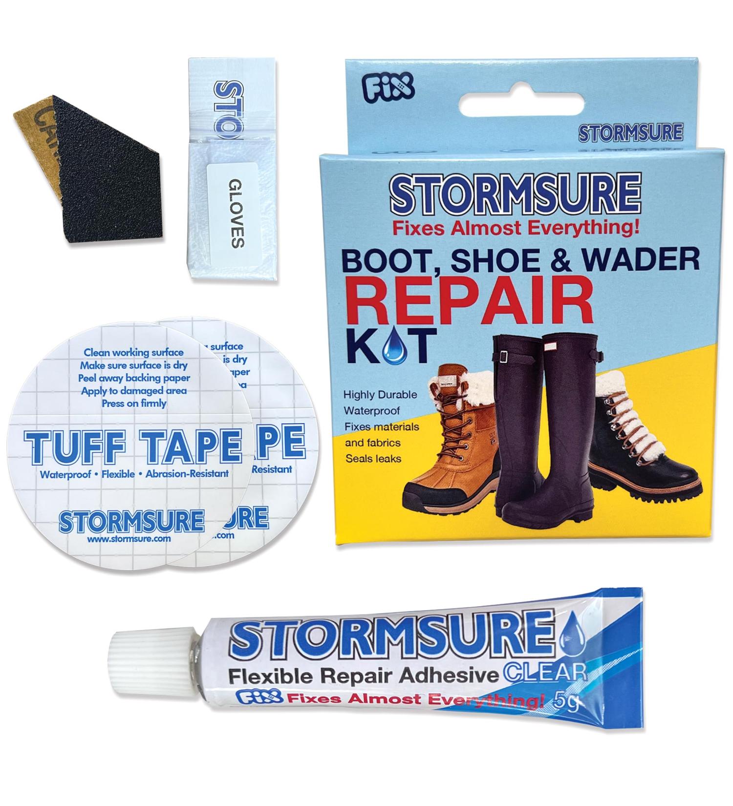 Stormsure All-In-One Footwear Repair Kit: Premium Boot Shoe & Wader Restoration Set for Durable & Waterproof Fixes - Buy Online on SooperMarket.com