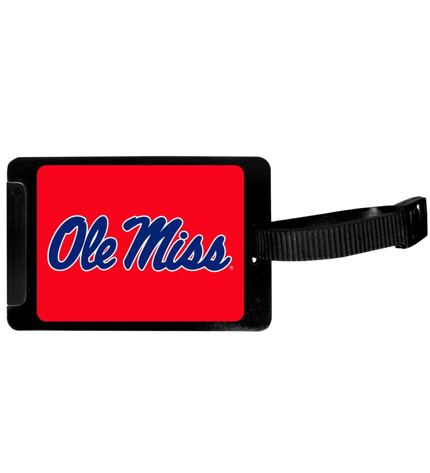Siskiyou Sports NCAA Mississippi Ole Miss Rebels Luggage Tag, Black, 3.25"