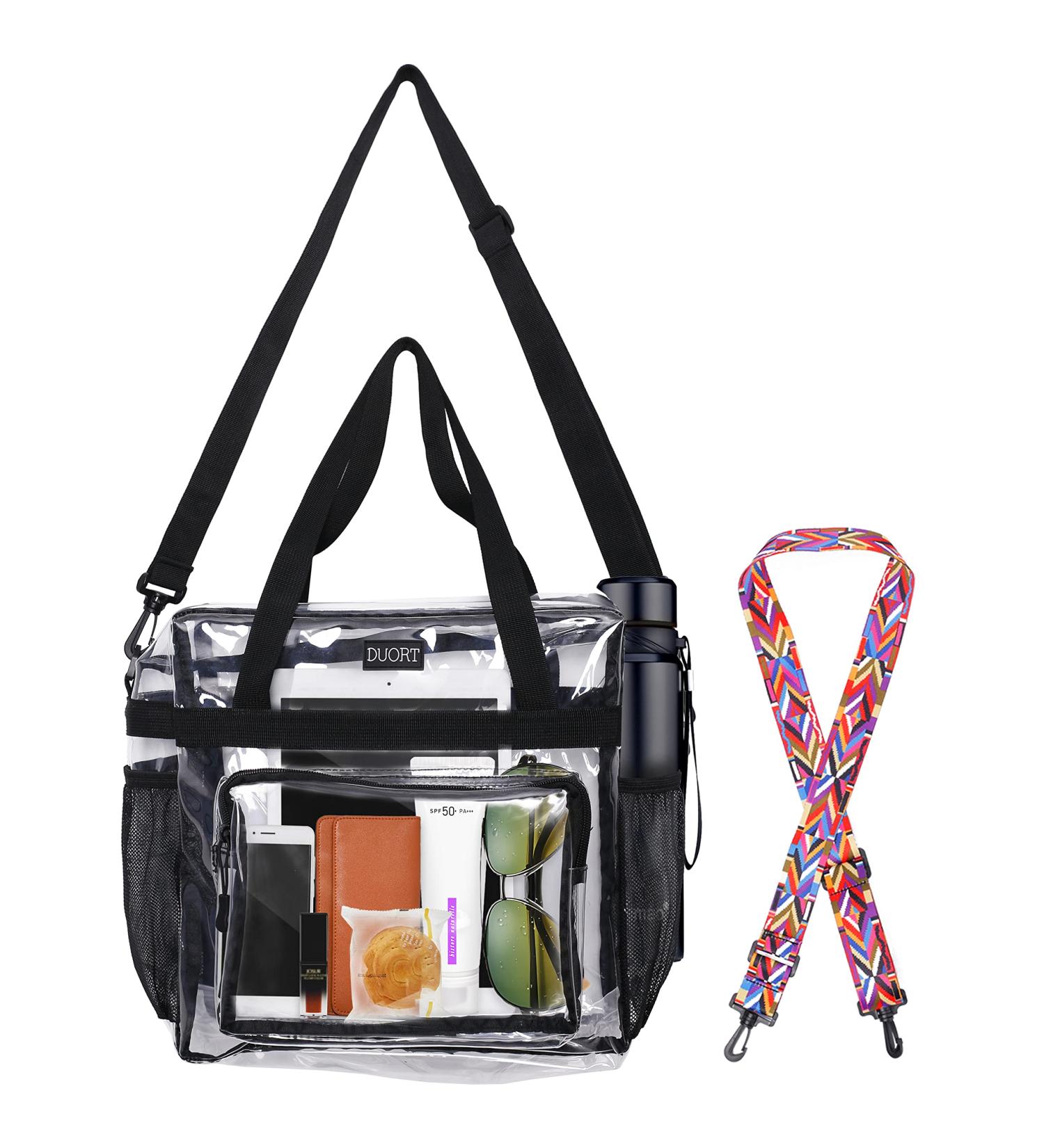 DUORT Clear Stadium Approved Crossbody Bag with Inside Pocket - White - Buy Online on SooperMarket.com
