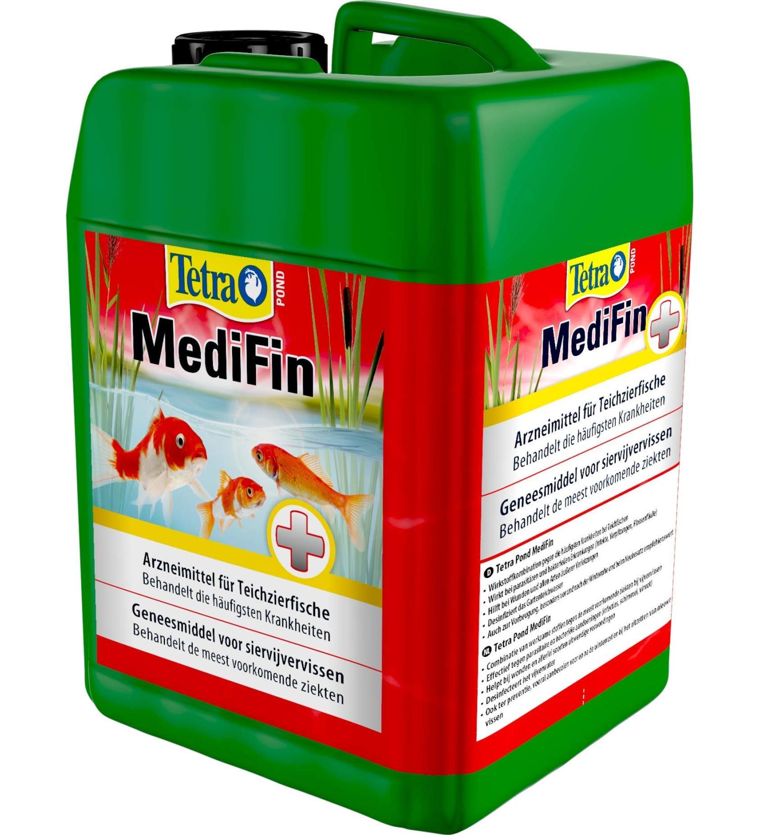 Tetra Pond Medifin 3L - Advanced Medication for Pond Fish Disease Prevention & Disinfection | International Shipping - Buy Online on SooperMarket.com