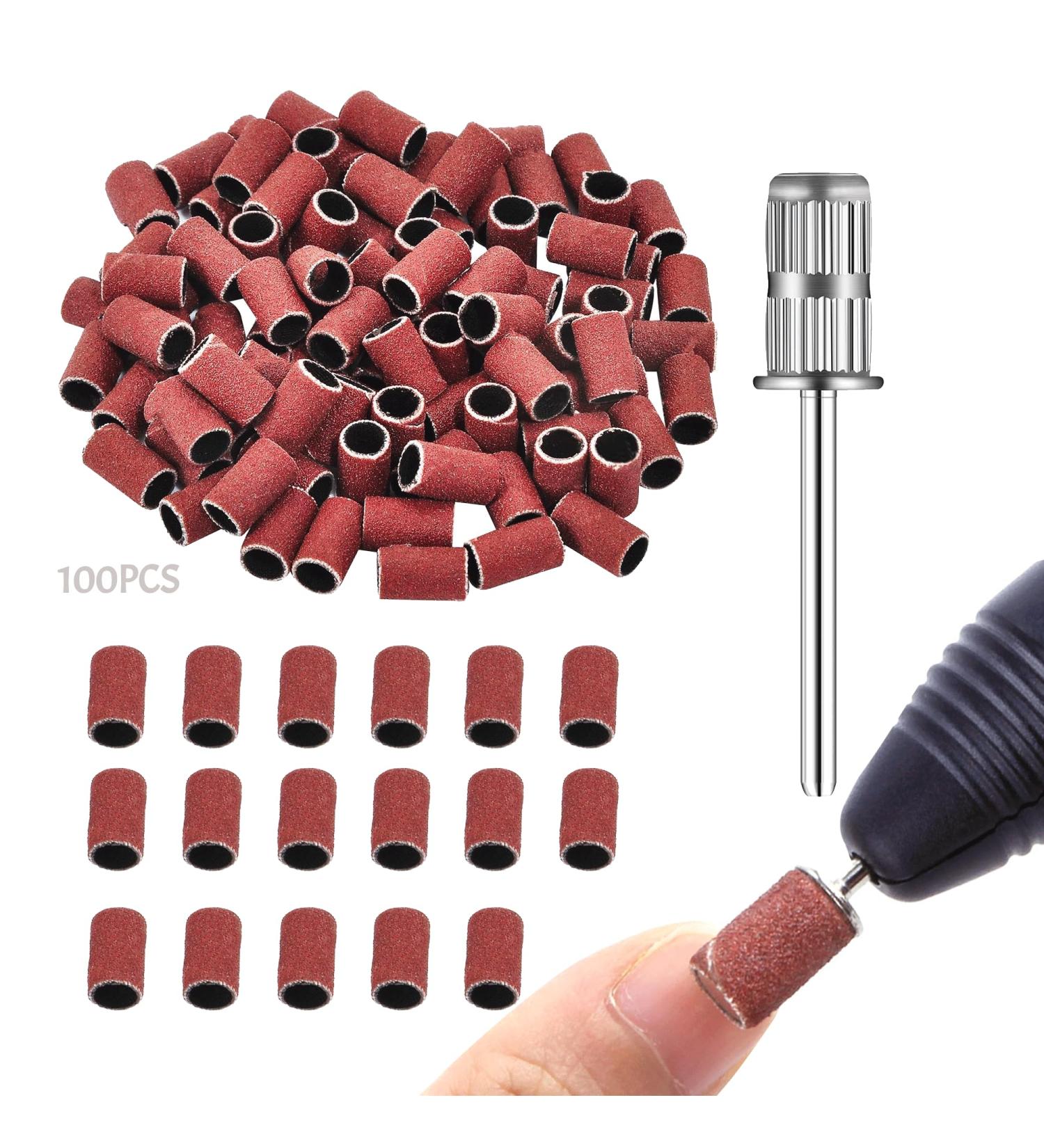 100 Pcs Sanding Bands for Nail Drill - Cuticle Removal, Smoothing Nails & Reshaping Tips - Buy Online on SooperMarket.com