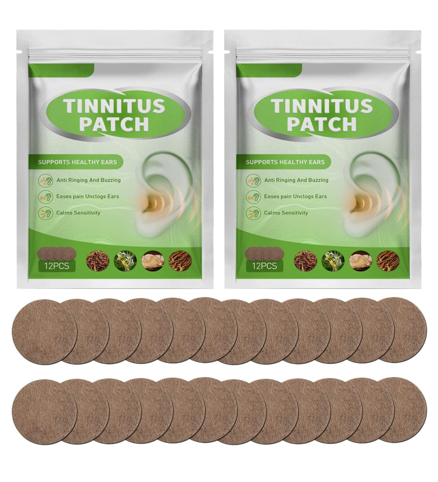 24pcs Tinnitus Relief Patches - Natural Herbal Formula for Ringing Ears - Effective Treatment, Relieves Earaches, Improves Hearing - Buy Online on SooperMarket.com