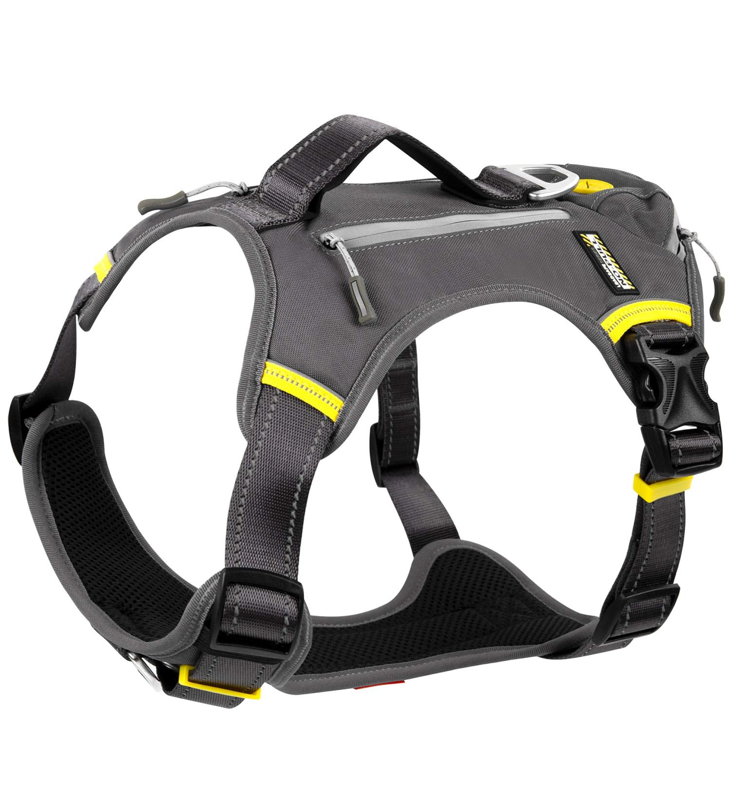 Fida Dog Harness No Pull with Handle Heavy Duty Dog Pack Hound Dog Saddle Bag Backpack for Travel Camping Hiking Small Dog with 2 Hidden Side Pockets (S Black) Small (Neck:34-48cm Chest:44-54cm) Black - Buy Online on SooperMarket.com