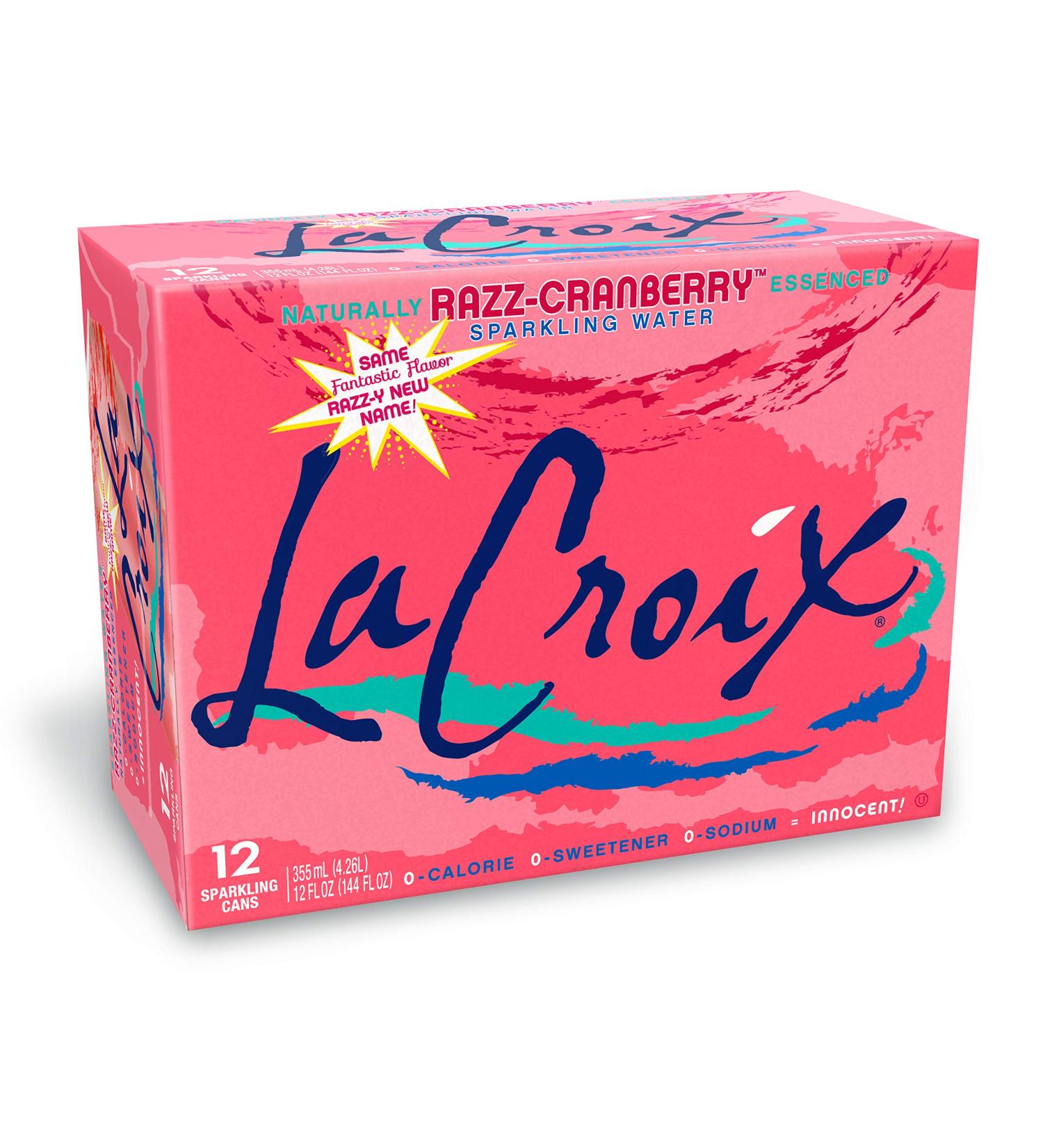 LaCroix Sparkling Water Razz-Cranberry 12 Fl Oz (Pack of 12) - Cranberry Raspberry Flavor - Buy Online on SooperMarket.com
