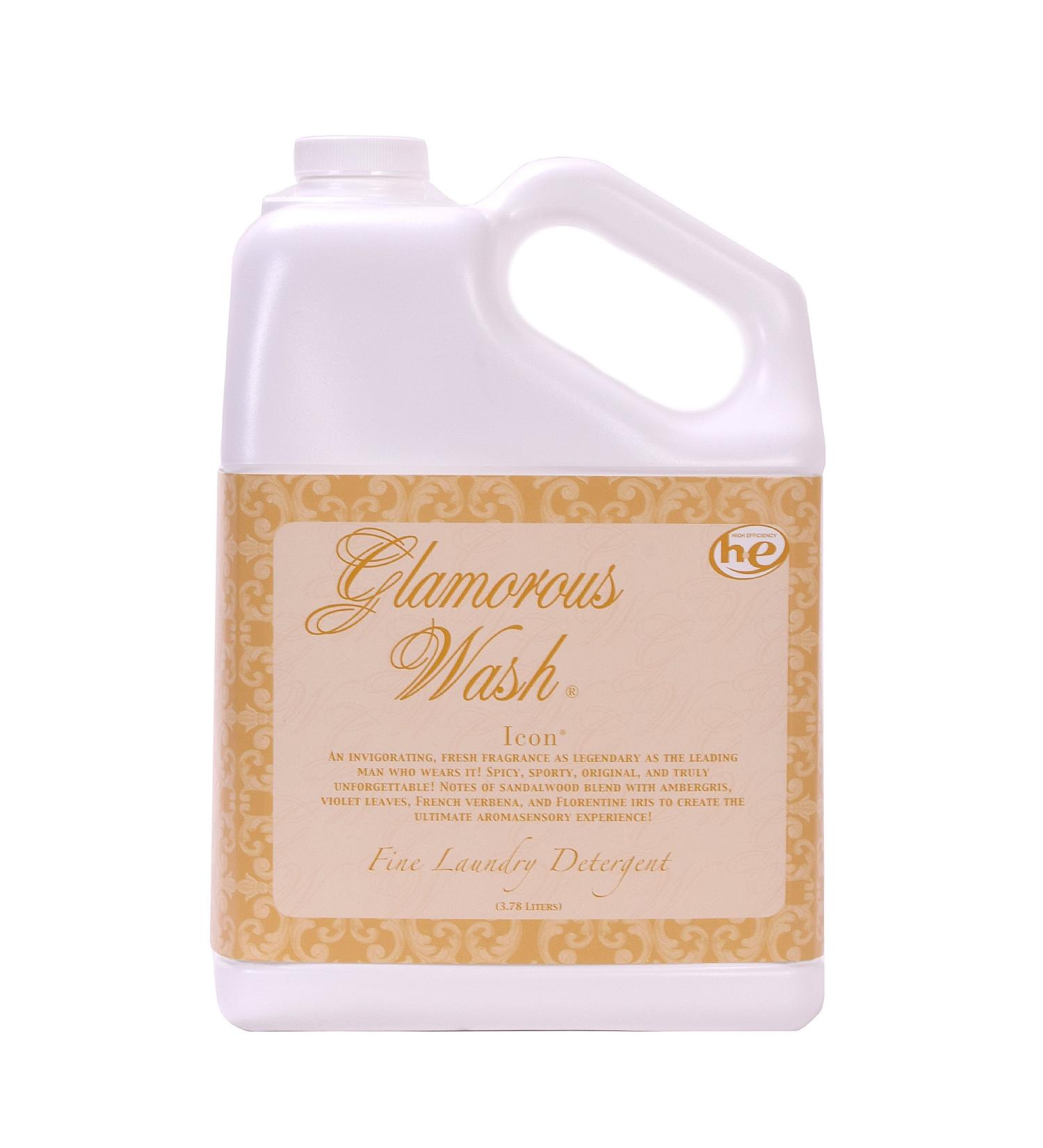 ICON Fragrance Glamorous Wash 128 oz (Gallon) Fine Laundry Detergent by Tyler Candles Sandalwood