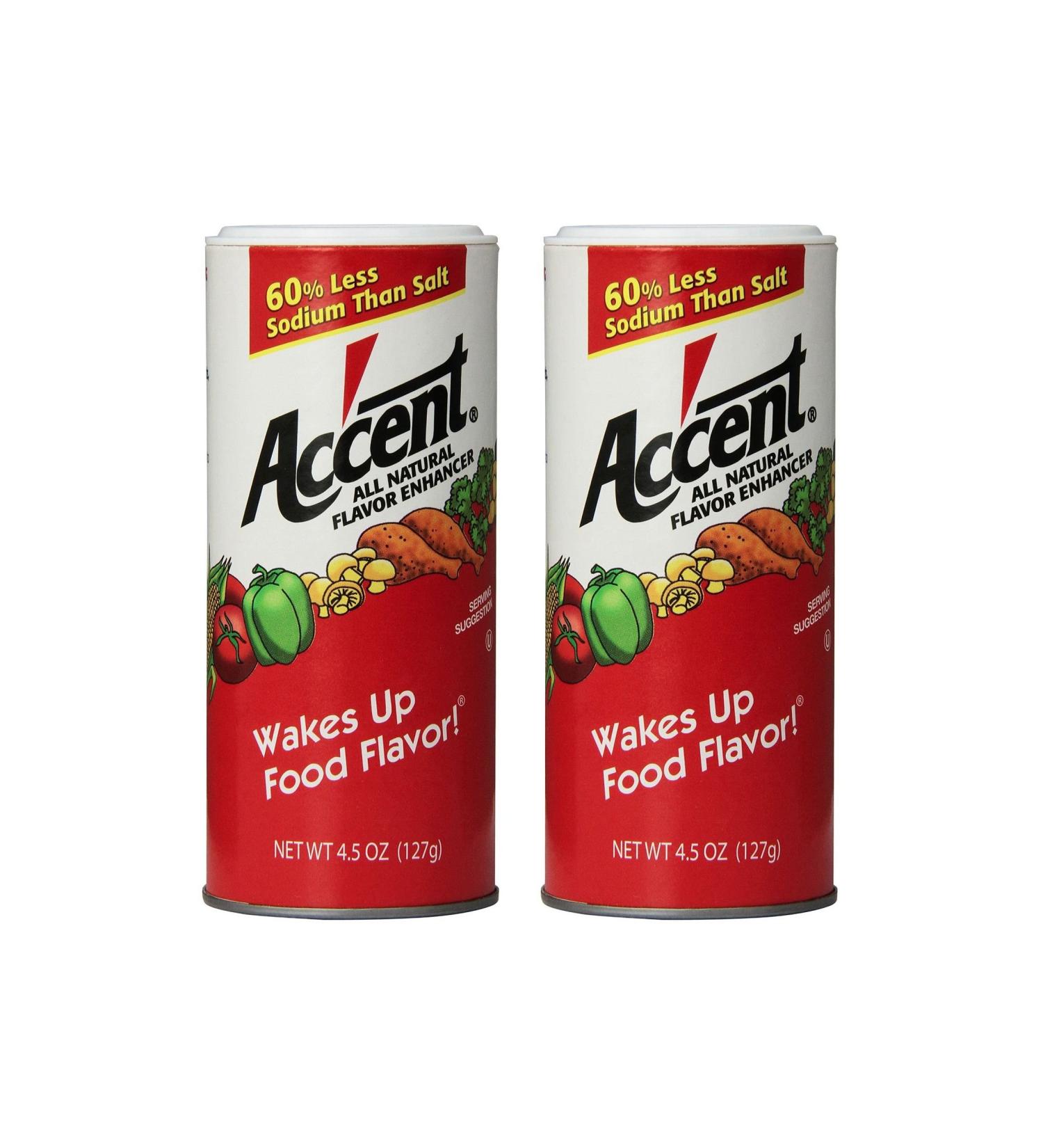 Accent Flavor Enhancer Shaker - 4.5 Oz. Each - 2 Pack