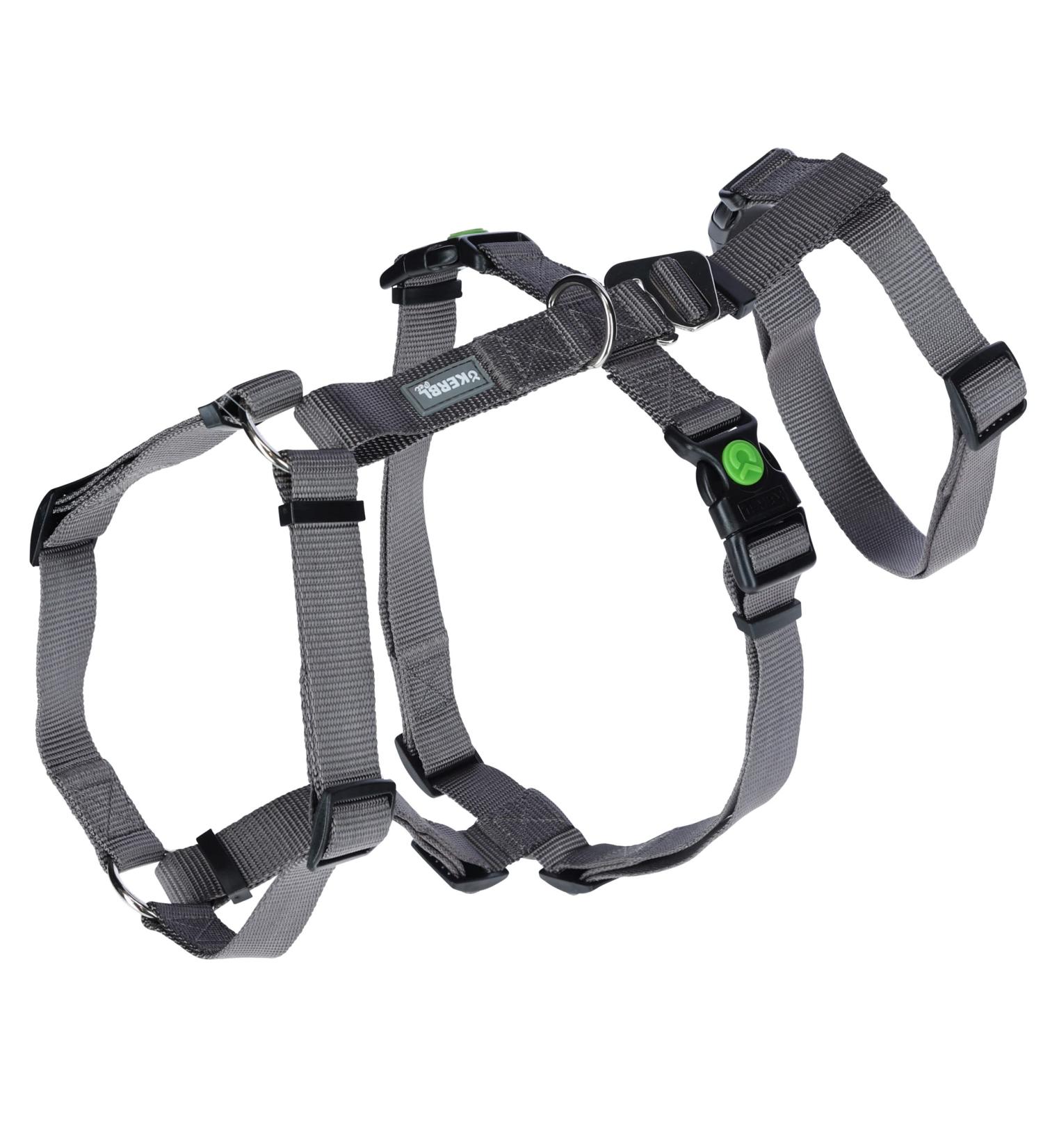 Kerbl 80044 Panic Harness Miami | Escape-proof Dog Harness | Grey 64-100cm | International Shipping Available - Buy Online on SooperMarket.com