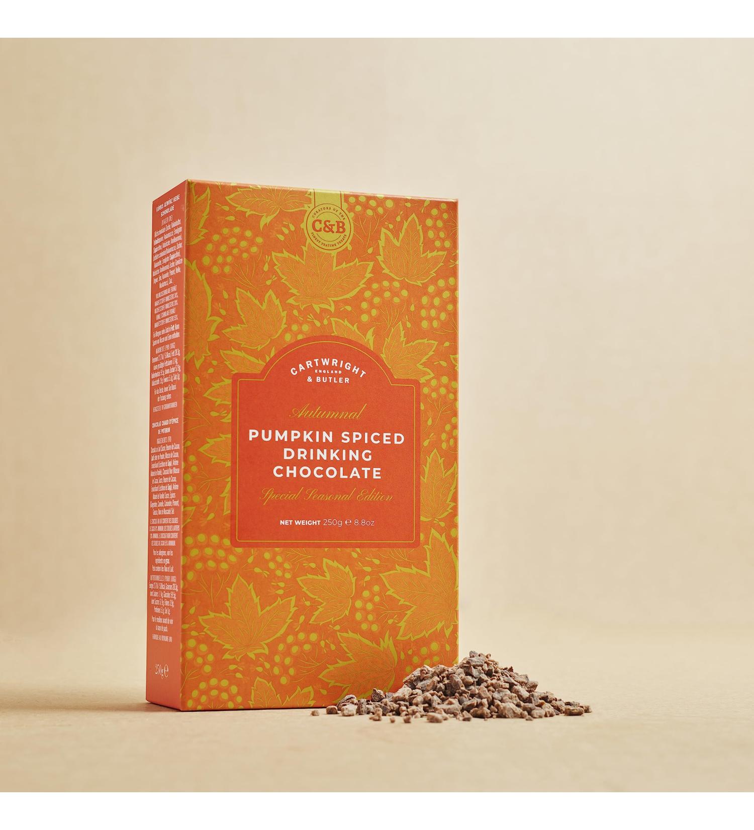Cartwright & Butler | Autumnal Spiced Pumpkin Drinking Chocolate In Carton - Buy Online on SooperMarket.com