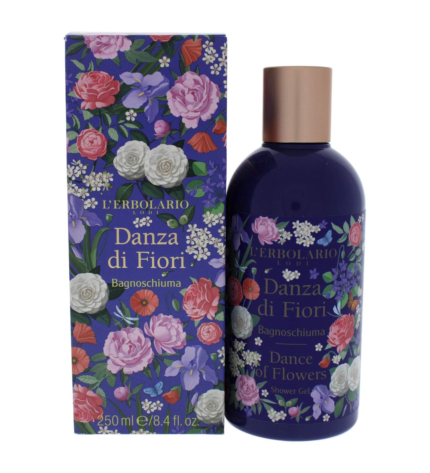LErbolario Bubble Bath Danza Flowers 250 ml - Luxurious Floral Bath Experience | Shop Internationally - Buy Online on SooperMarket.com