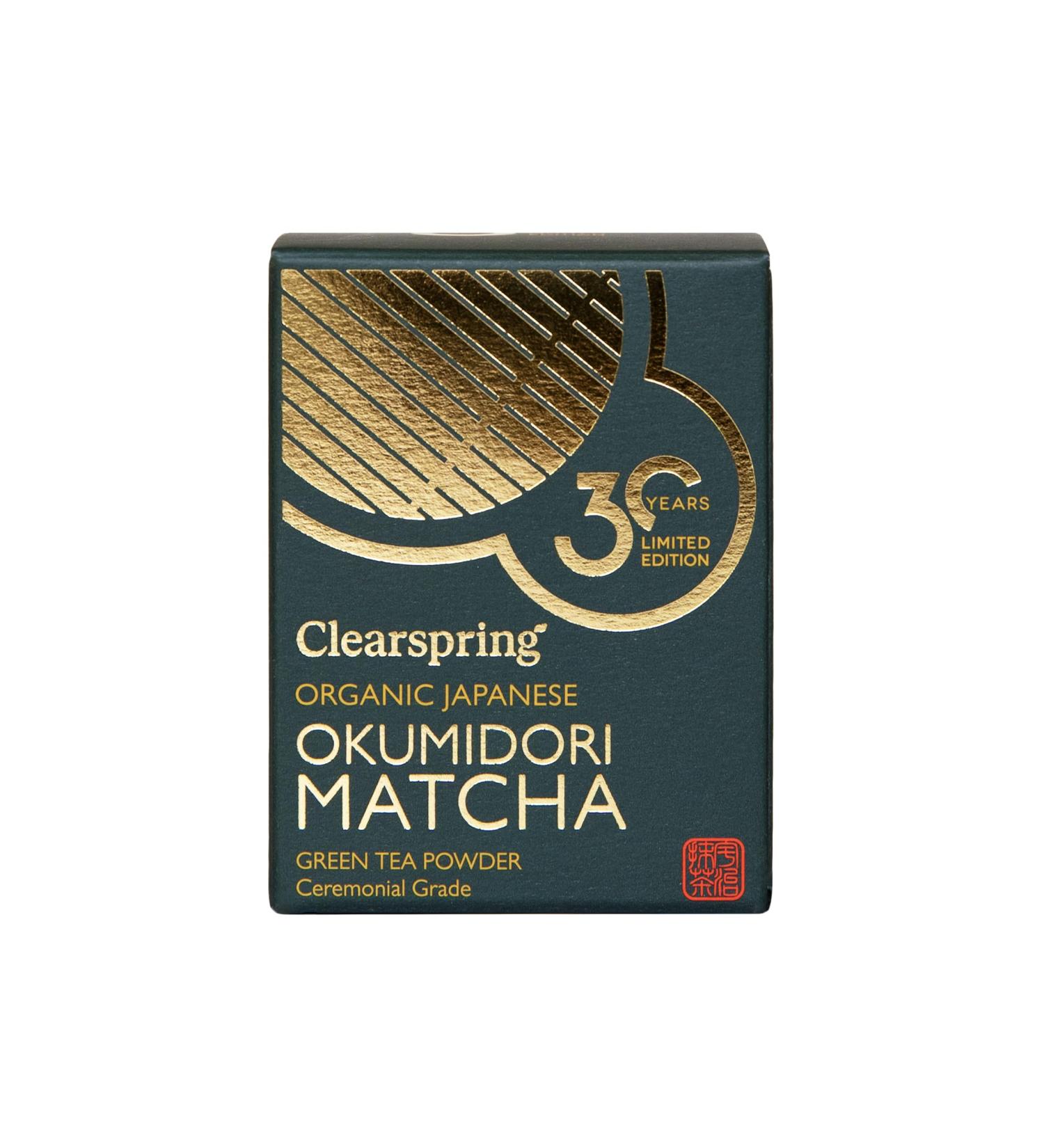 Clearspring Okumidori Matcha - Limited Edition Organic Japanese Matcha - Ceremonial Grade 30g - Buy Online on SooperMarket.com