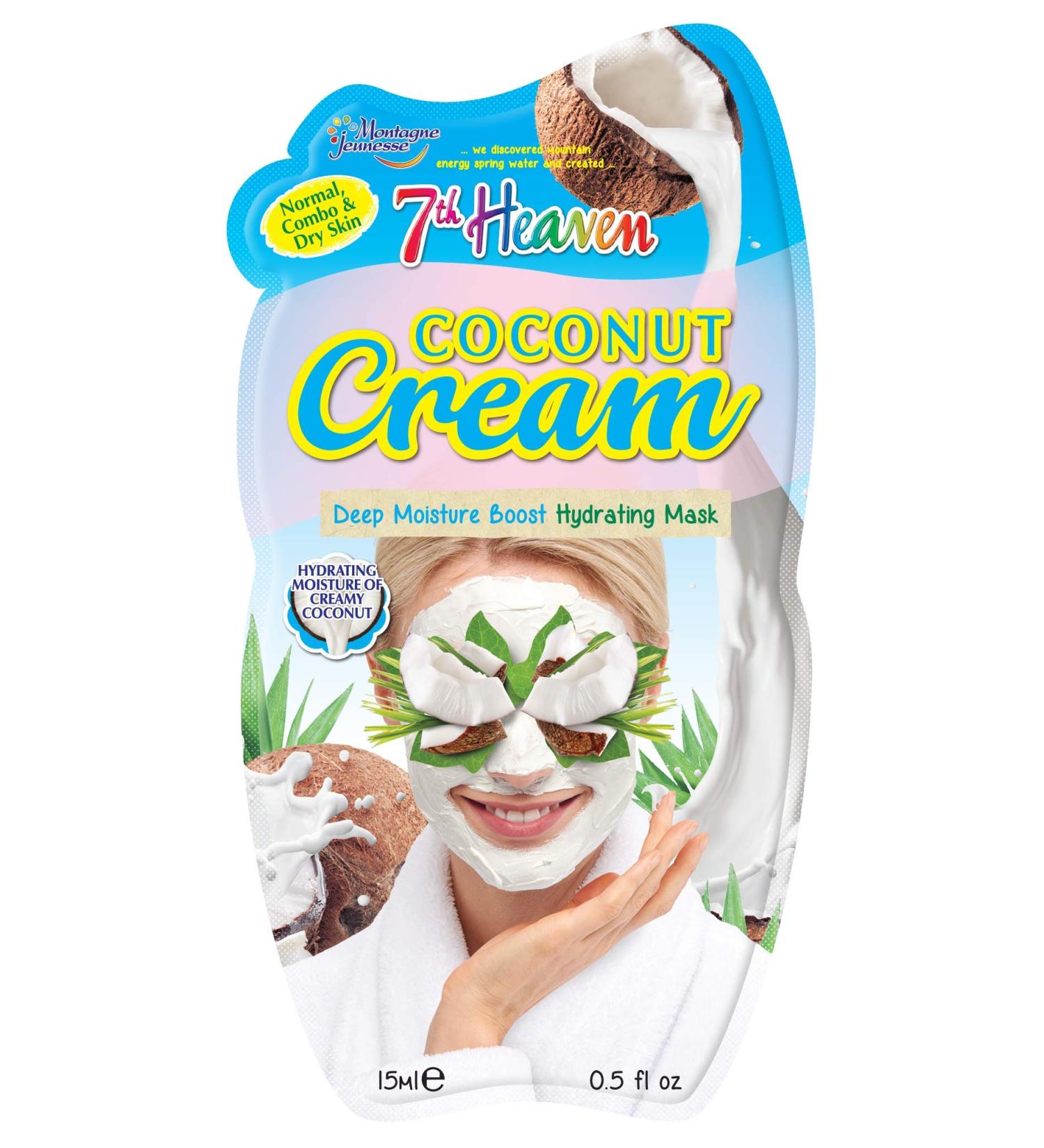 Montagne Jeunesse Coconut Cream Masque - Pack of 12 | Hydrating Face Masks for Glowing Skin - International Shipping Available - Buy Online on SooperMarket.com
