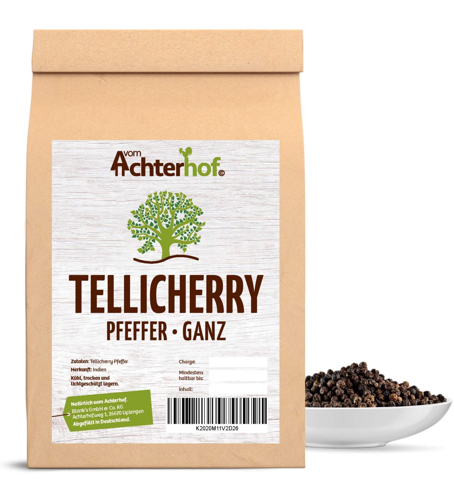 Premium 100g Tellicherry Black Pepper - Naturally Sourced Achterhof Peppercorns for Superior Flavor - Buy Online on SooperMarket.com
