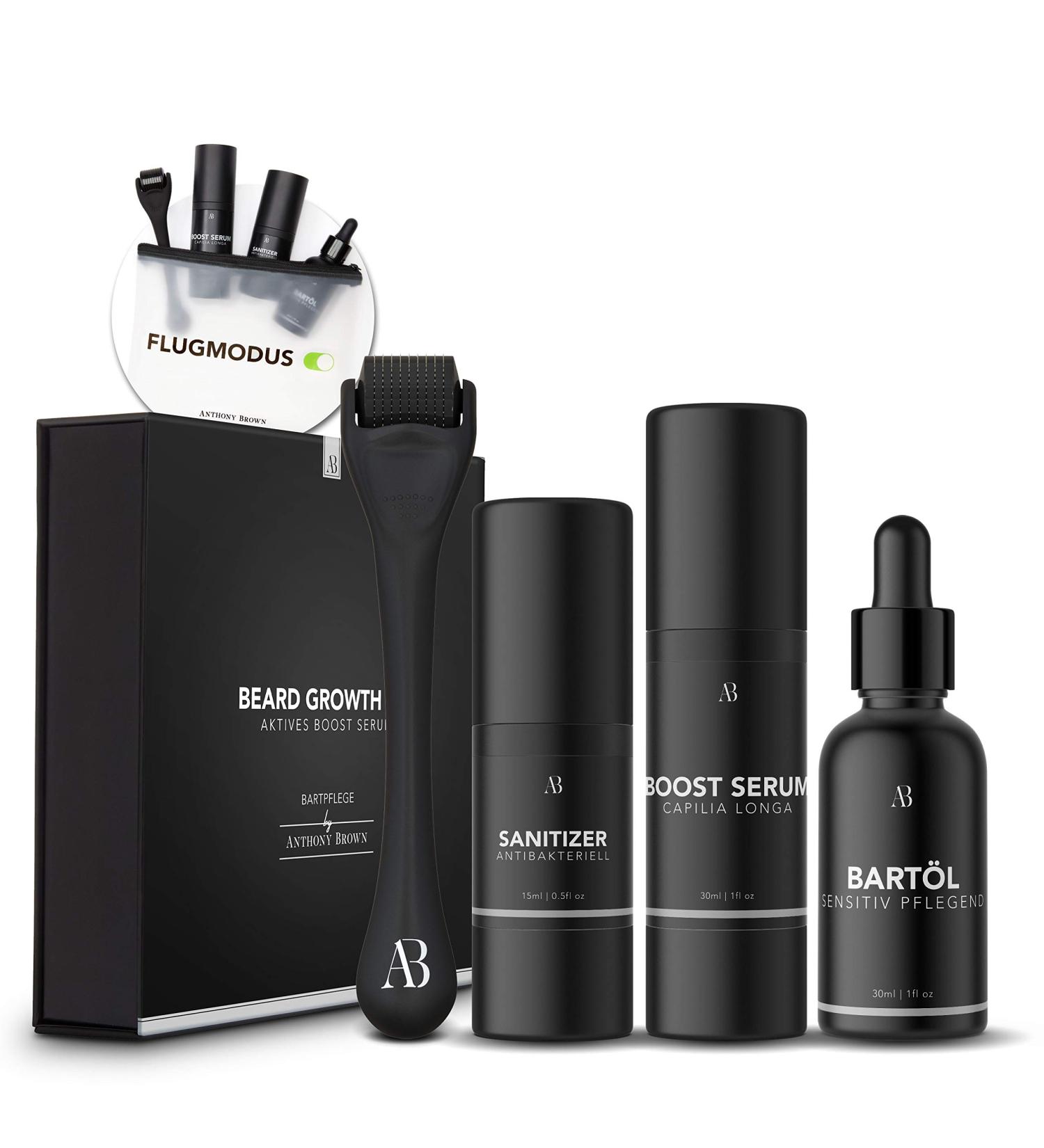 Anthony Brown Oil Beard Growth Kit | Money Back Guarantee | Tabed Effect for Enhanced Beard Growth | Bart Warser Men s Roller 0.5mm - Buy Online on SooperMarket.com
