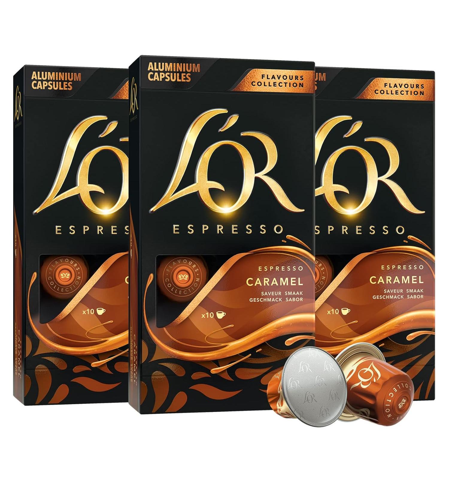 L'OR Espresso Capsules - Caramel - Pack of 3 - 10 Count - Buy Online on SooperMarket.com