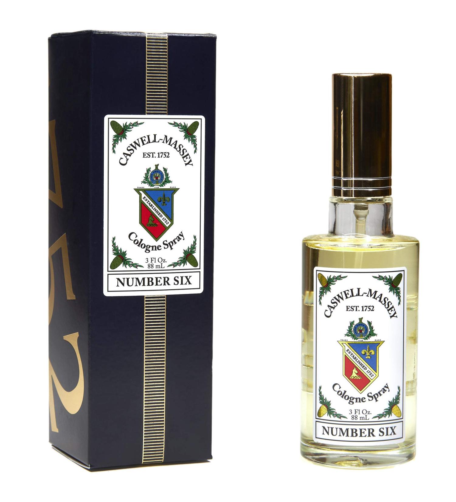 Caswell-Massey Gold Cap Number Six Cologne Spray | 88 mL | Orange Blossom, Bergamot & Rosemary Fragrance for Men | Made in USA - Buy Online on SooperMarket.com