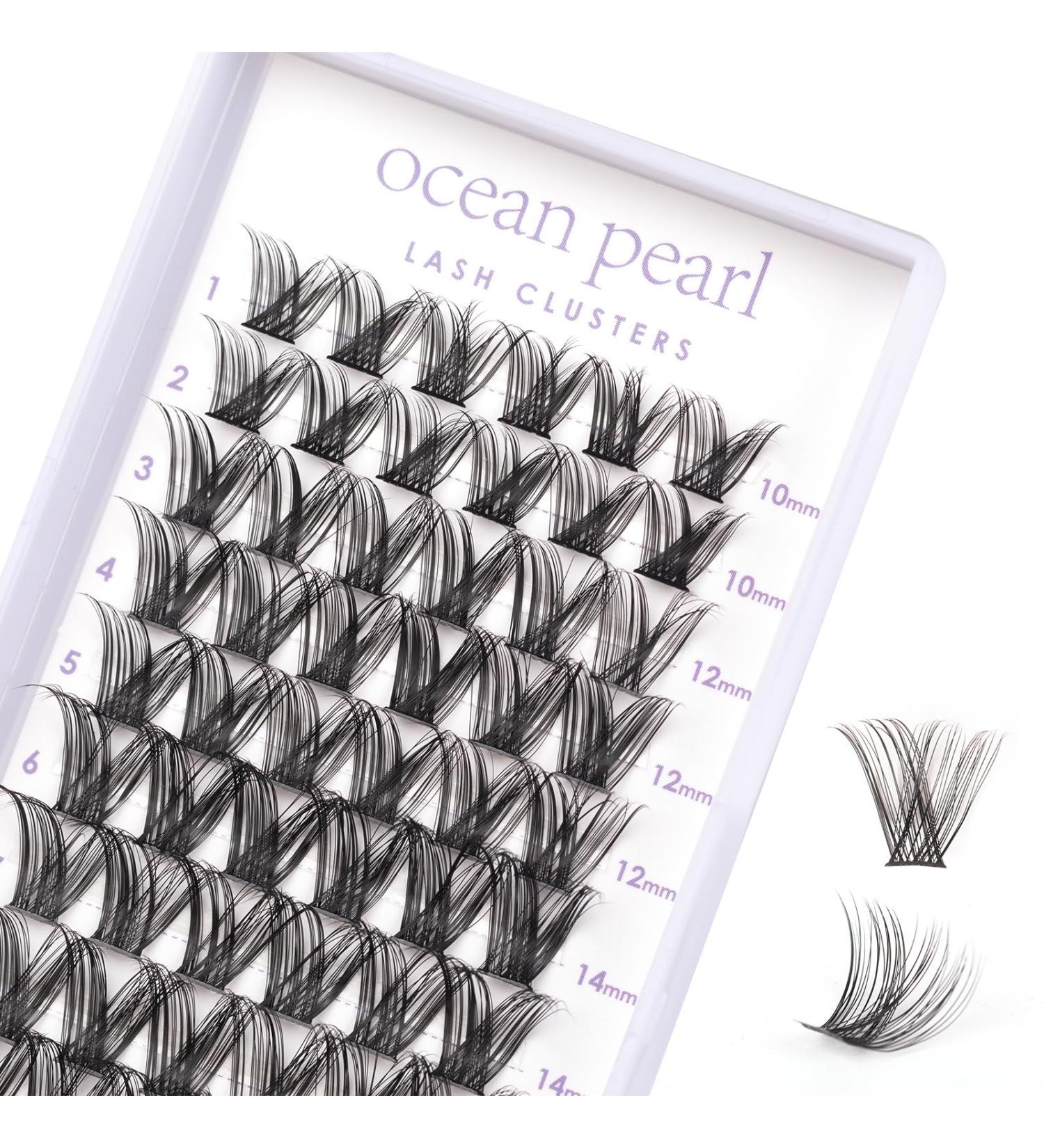Cluster Lashes DIY Extensions 72 Clusters | 10-16mm Length | Soft Natural False Eyelashes | Reusable | Wide Stem | Makeup at Home - OP22 - Buy Online on SooperMarket.com