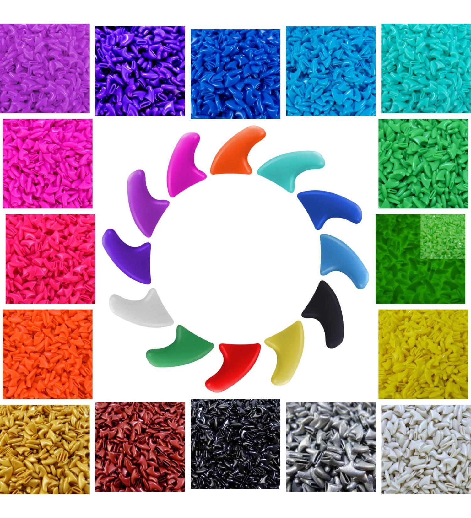 Zetpo Cat Nail Caps - Medium 100pcs Claw Covers in Random Colors with Adhesives and Applicators - Buy Online on SooperMarket.com