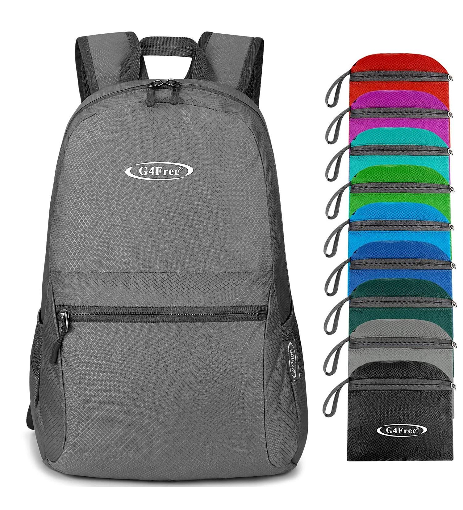 G4Free 20L Lightweight Packable Backpack - Grey | Travel, Hiking Daypack - Buy Online on SooperMarket.com