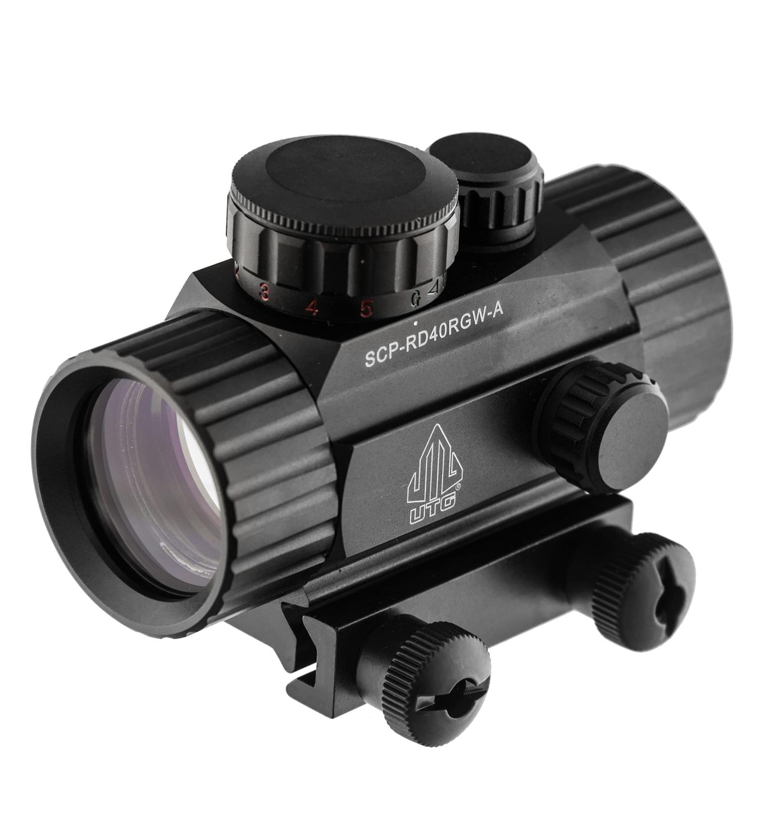UTG 3.8 ITA Red/Green CQB Dot Sight with Integral Mount - Black - Buy Online on SooperMarket.com