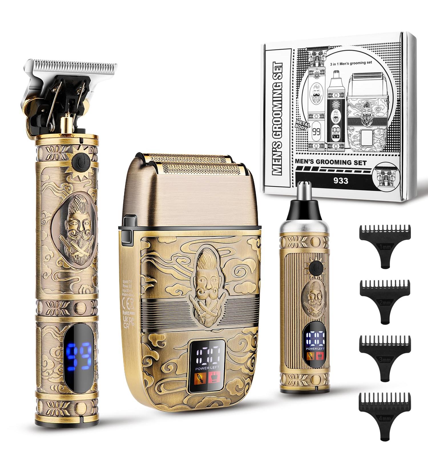 Karrte Professional Hair Trimmer & Beard Shaver Kit for Men | Electric Razor & Grooming Set | Ideal Barber Supplies Gifts - Buy Online on SooperMarket.com