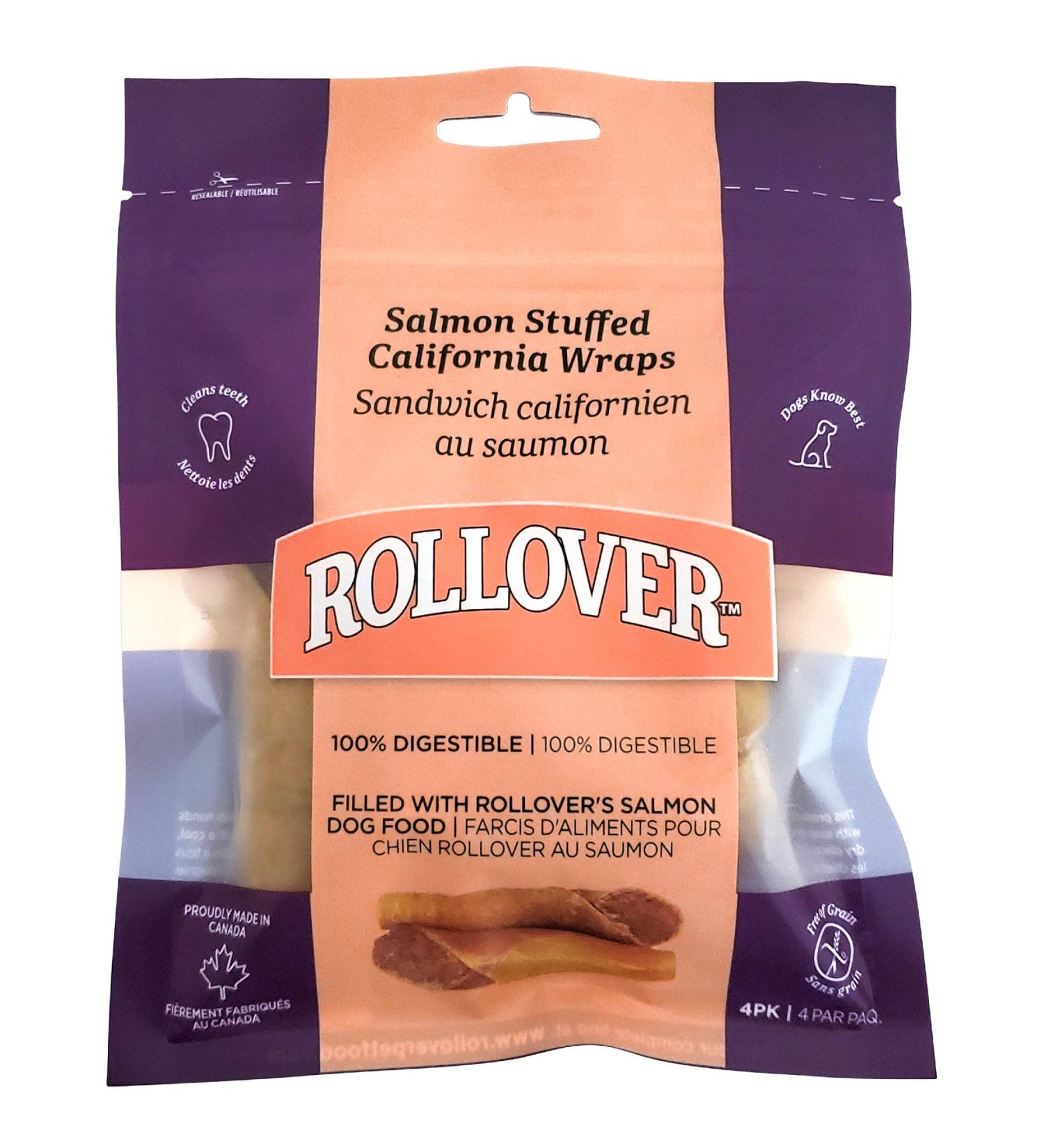 Rollover Grain Free Salmon Stuffed California Wraps - 4pk - Buy Online on SooperMarket.com