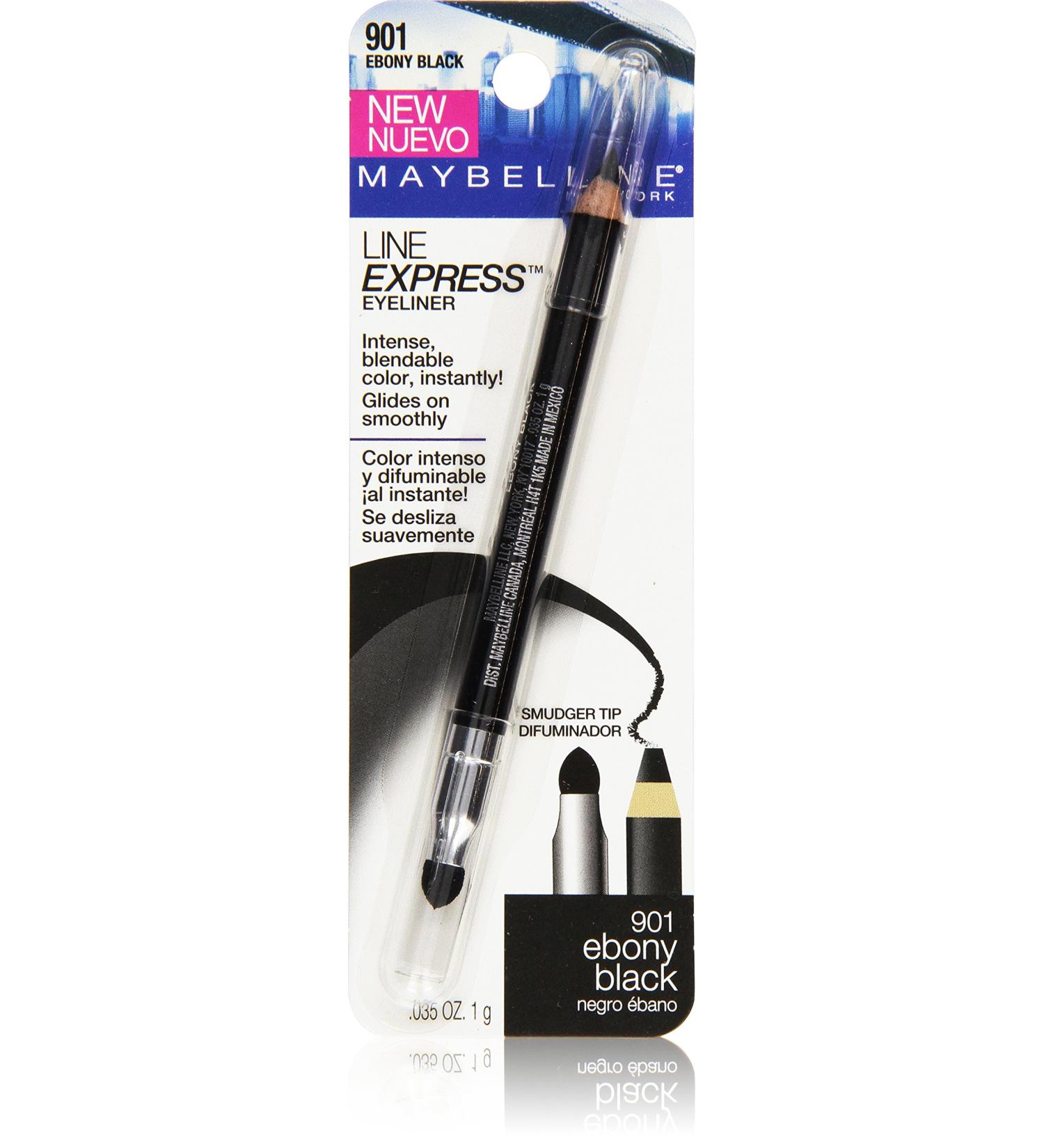 Maybelline New York Line Express Eyeliner Ebony Black 901 - 0.035 oz (Pack of 1) - Buy Online on SooperMarket.com